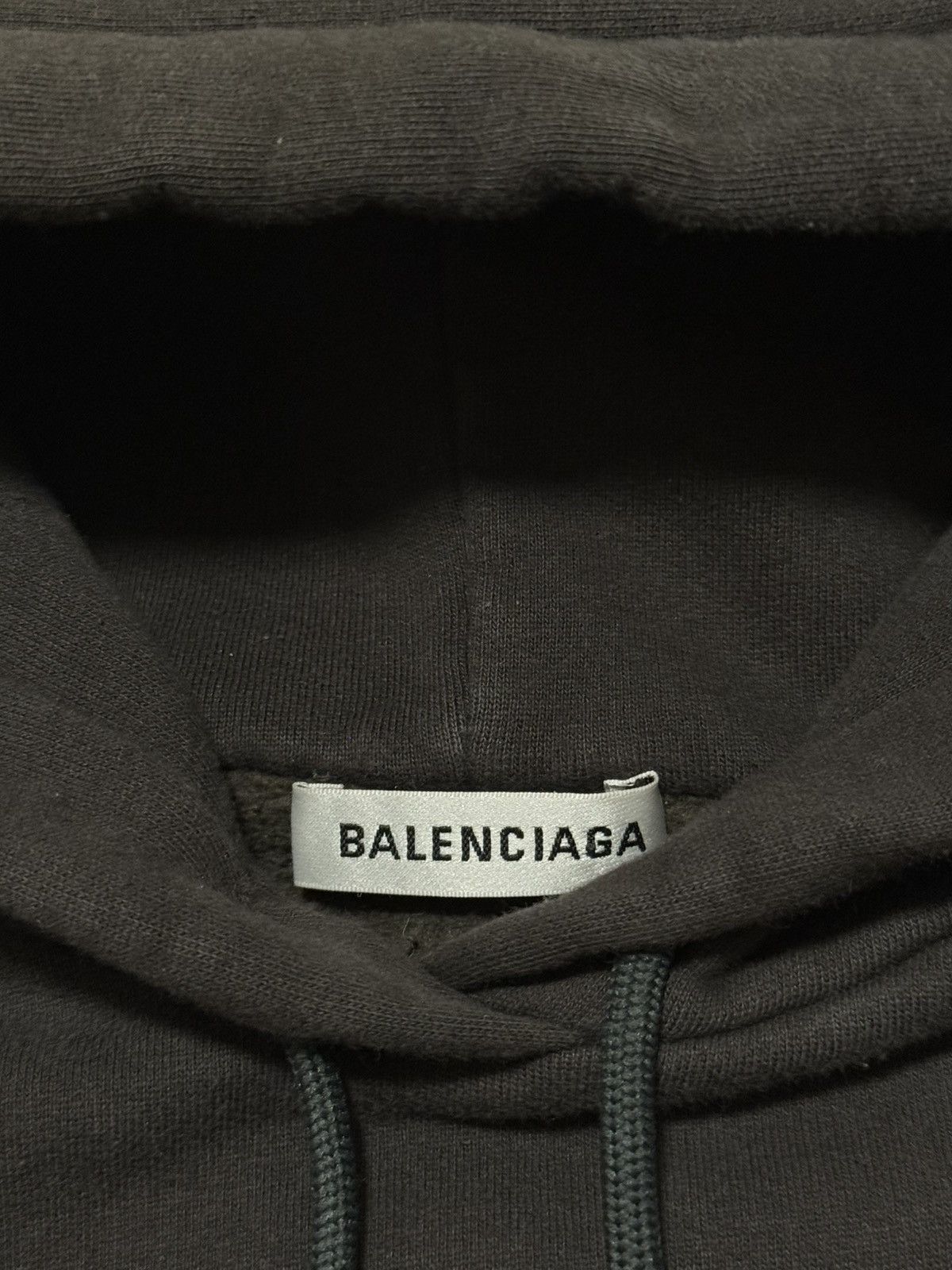 Balenciaga Balenciaga Black Logo Print Hoodie Size US XS / EU 42 / 0 - 4 Thumbnail