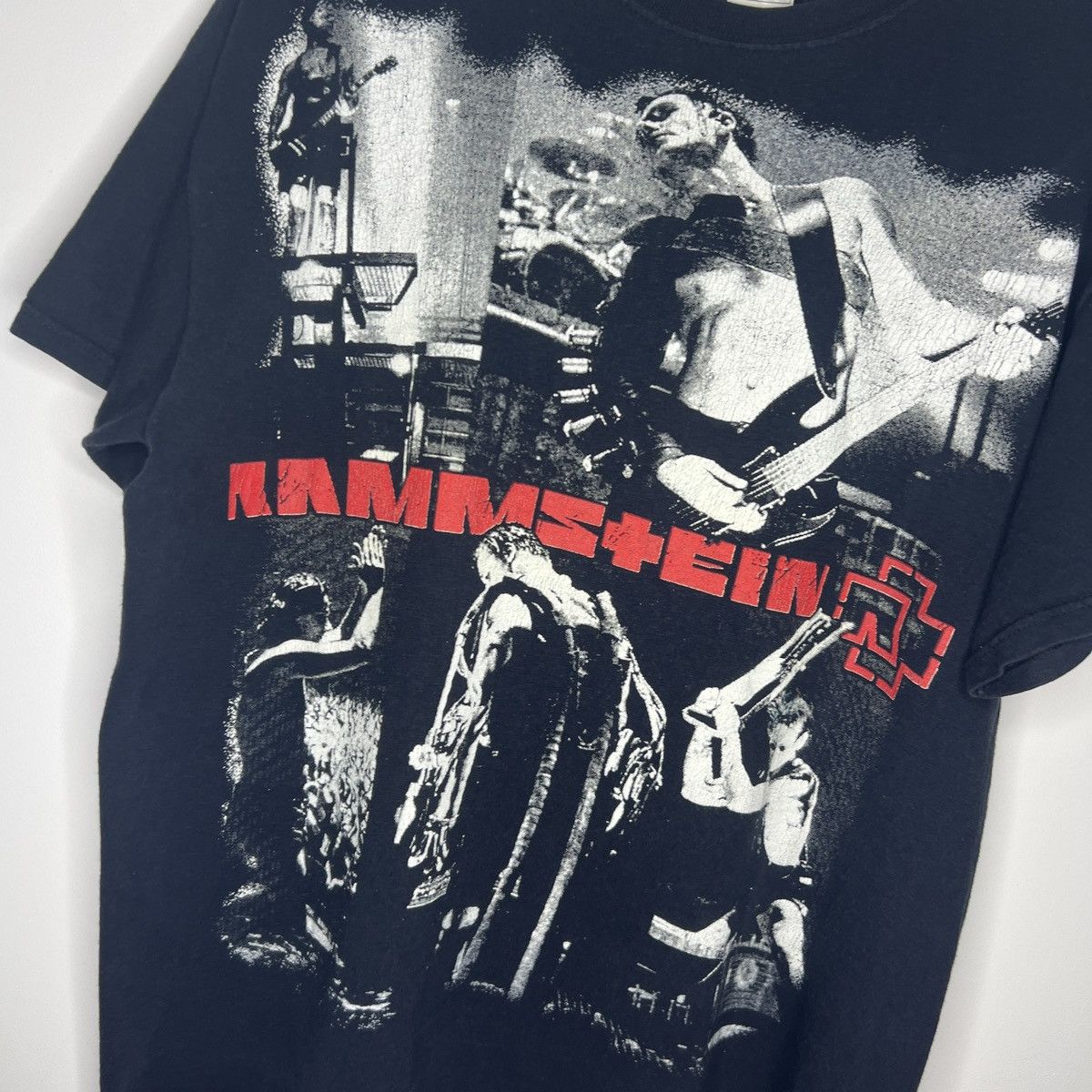 Band Tees × Vintage Vintage Rammstein Band Shirt Tee Rare Full Print Y2K 90s Size US XL / EU 56 / 4 - 6 Thumbnail