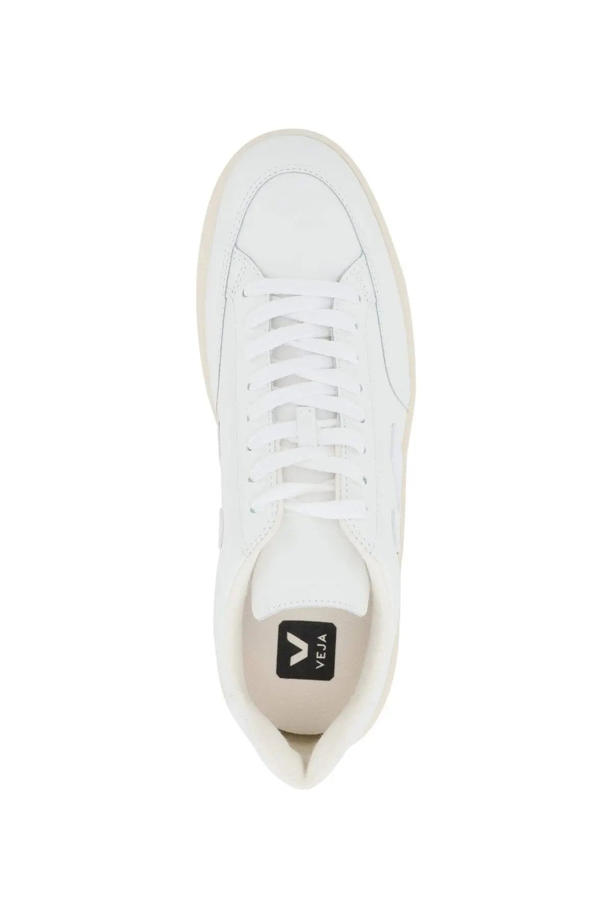 o1s22i1n0324 V-12 Leather Sneakers in White