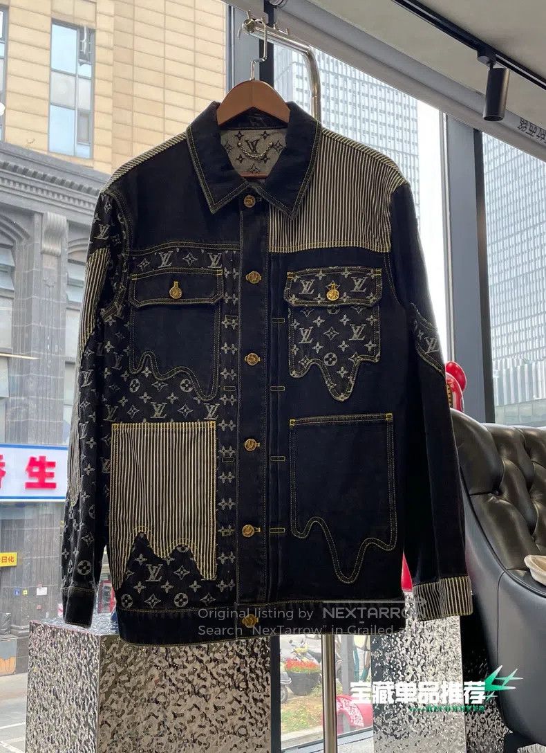 Louis Vuitton Louis Vuitton NIGO Co-branded Patchwork Denim Jacket Size US S / EU 44-46 / 1 - 2 Thumbnail