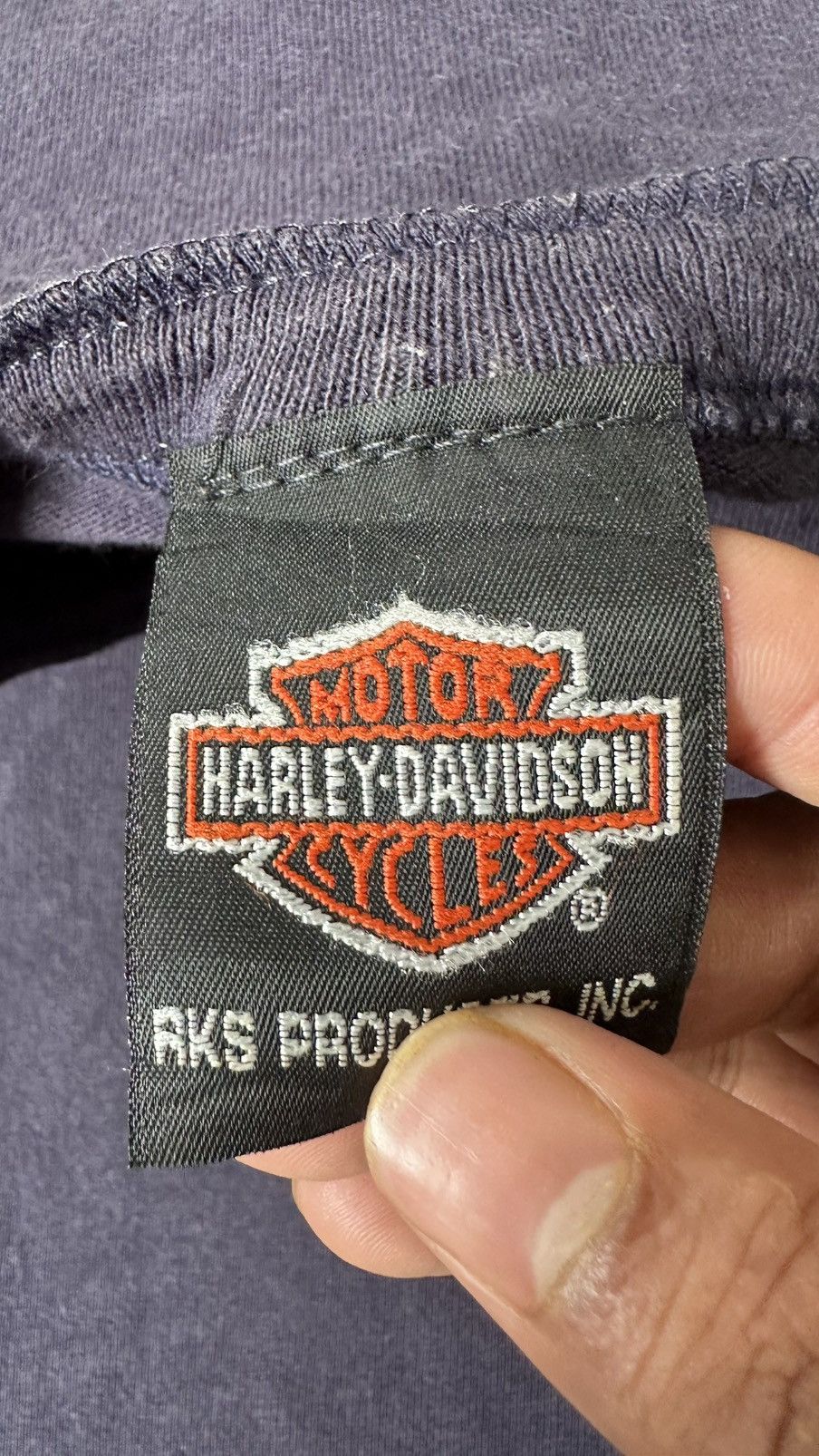 Harley Davidson VINTAGE Y2K HARLEY DIVIDSON BUTTON LS TEE Size US L / EU 52-54 / 3 - 7 Thumbnail