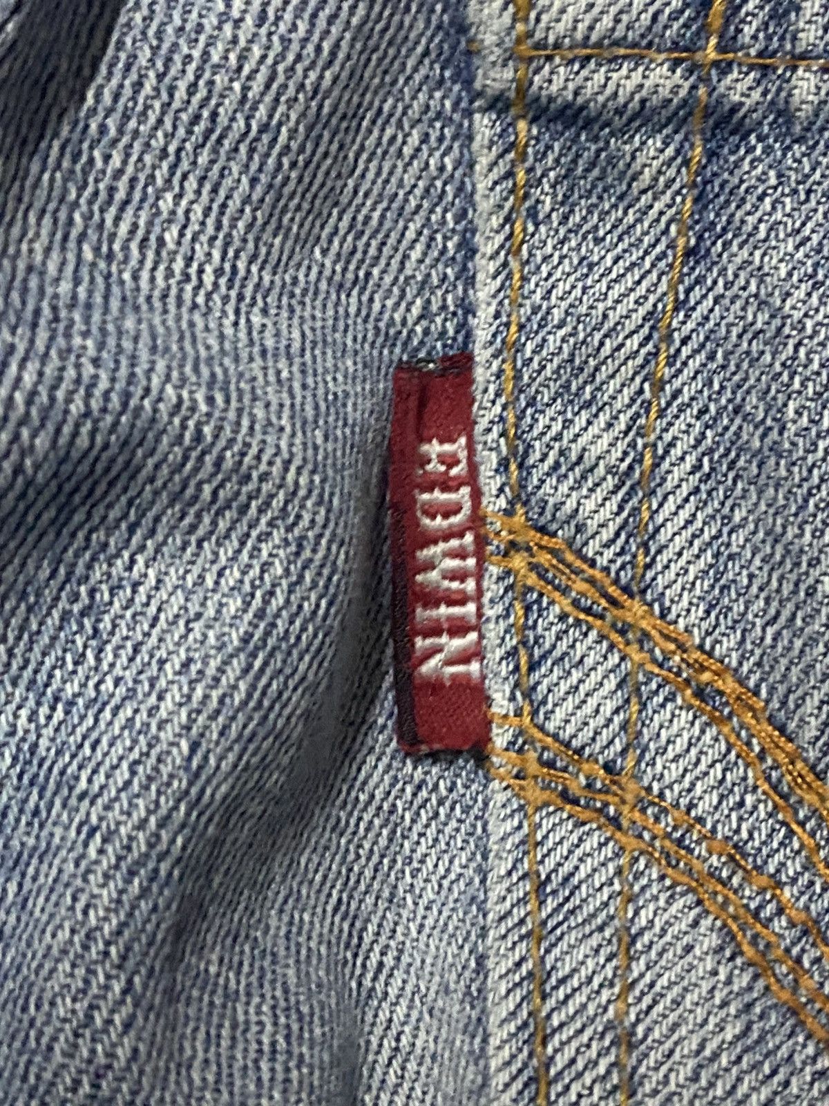 Edwin Edwin Exclusive Vintage Blue wash Distressed Loose Jeans Size US 32 / EU 48 - 10 Thumbnail