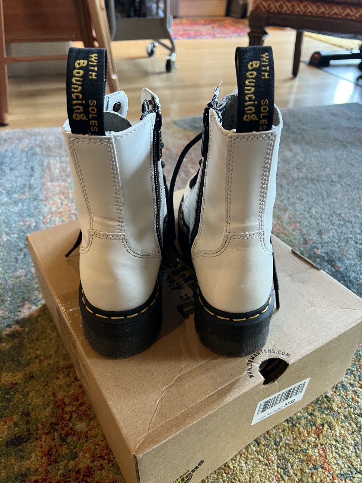 Dr. Martens White Doc Martens Jadon Polished Size 7 Womens Size US 7 / IT 37 - 4 Thumbnail