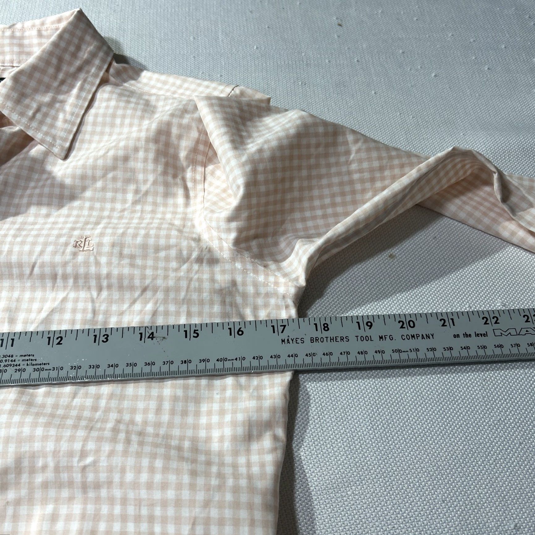 Ralph Lauren Lauren Ralph Lauren Women’s Non-Iron Plaid Collared Button-Up Shirt XS White Pink Women Size XS / US 0-2 / IT 36-38 - 4 Thumbnail