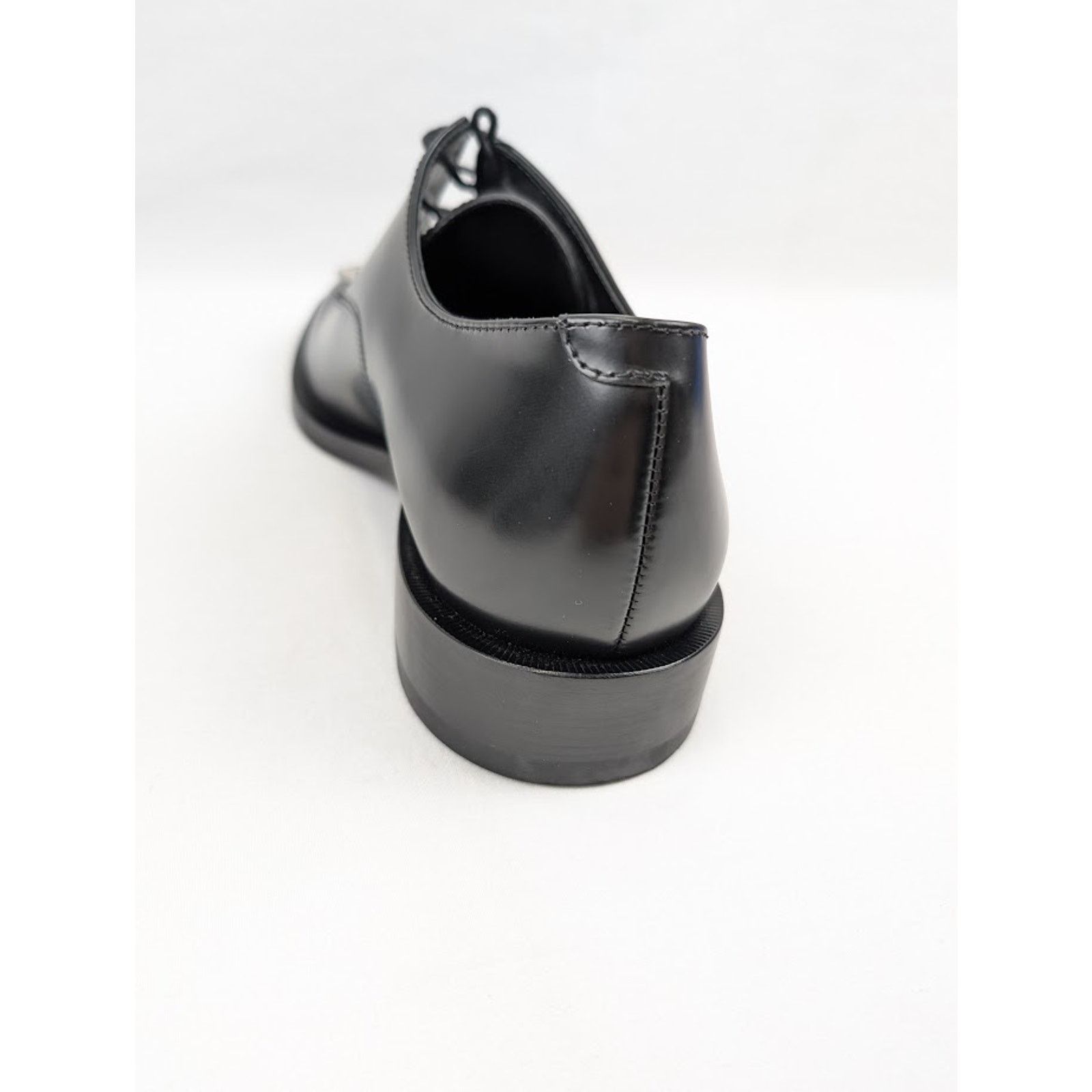 Balenciaga o1rshd1 Smooth Rim BB Icon Derbie Shoes in Black Size US 10 / EU 43 - 9 Thumbnail