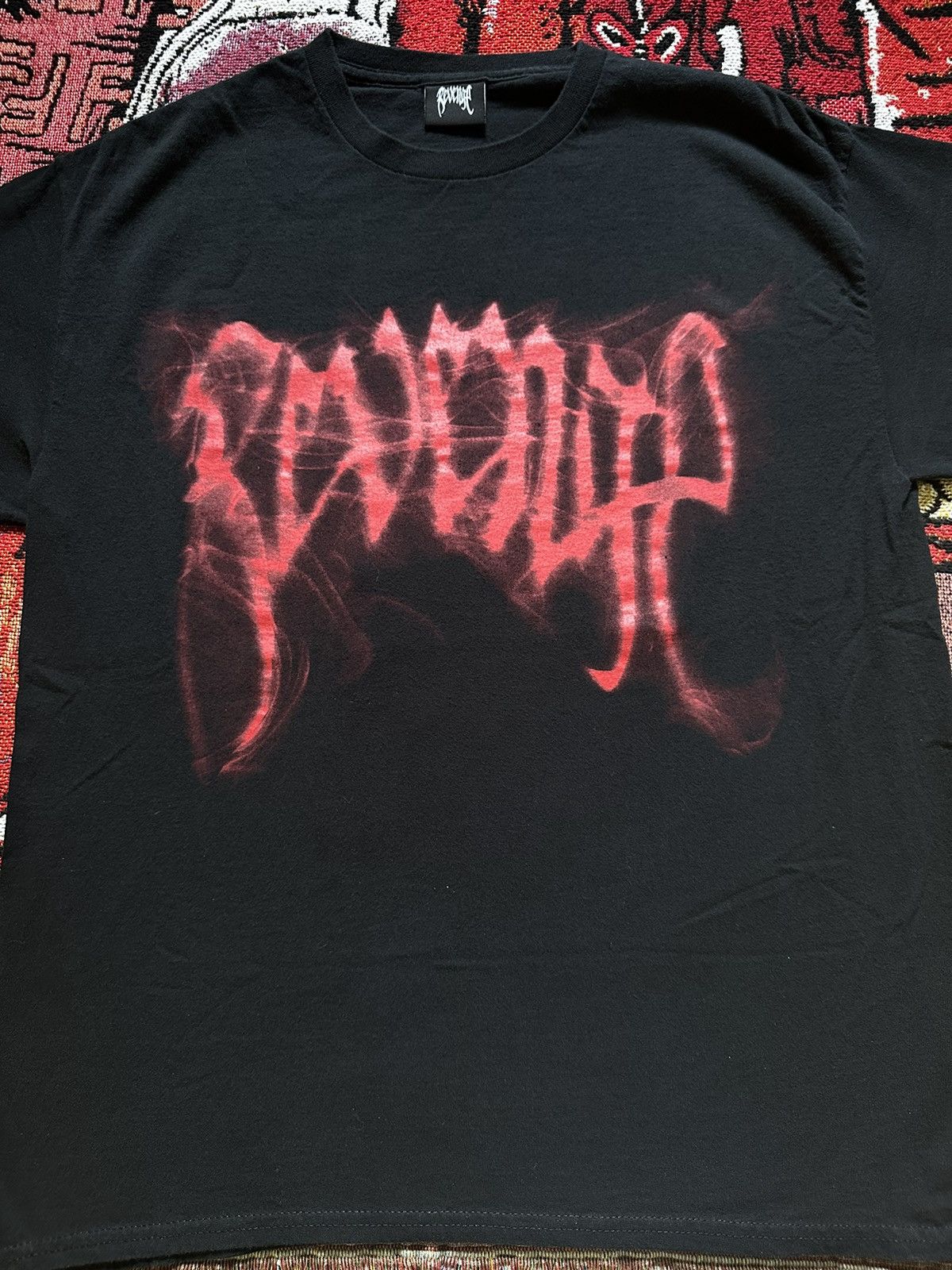 Online Revenge Red Smoke ‘Black’ T-Shirt