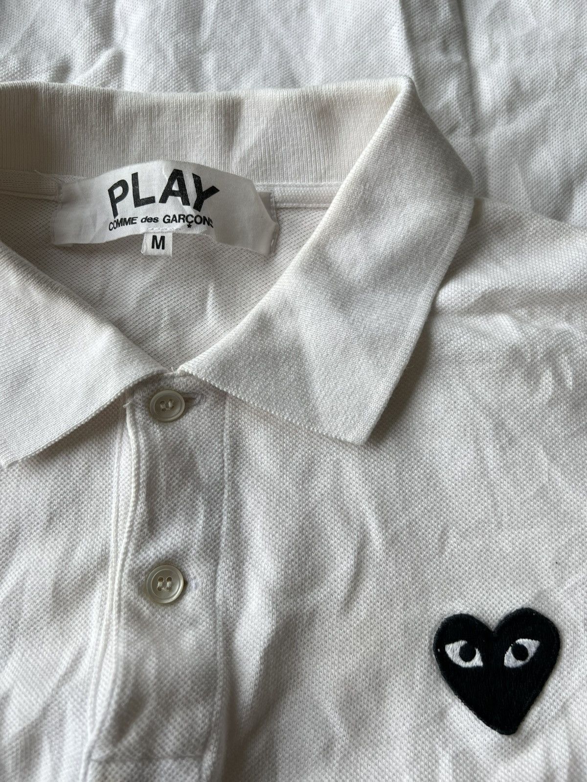 Comme des Garcons PLAY SS07 Comme des Garçons PLAY Logo Patch Gentleman Polo Shirt Size US M / EU 48-50 / 2 - 7 Thumbnail