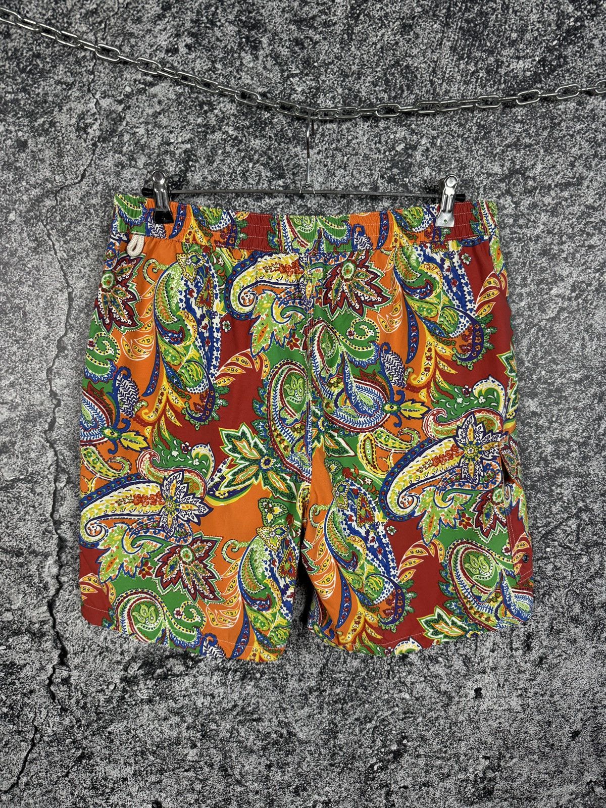 Polo Ralph Lauren Polo Ralph Lauren Swim Shorts Paisley Print Boho Vintage Size US 34 / EU 50 - 11 Thumbnail