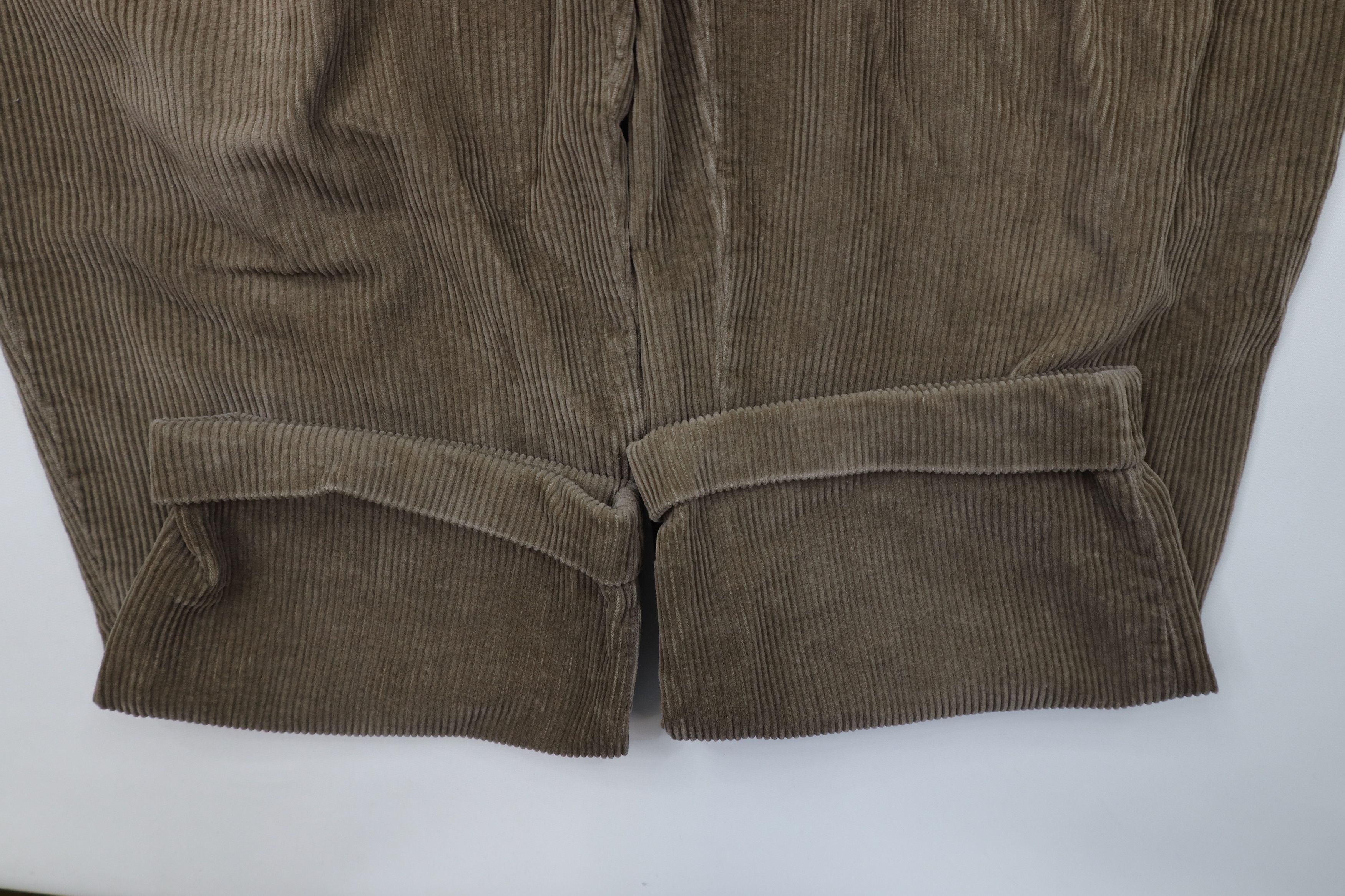 Vintage Vintage 90s Streetwear Pleated Wide Leg Corduroy Chino Pants Size US 34 / EU 50 - 6 Thumbnail