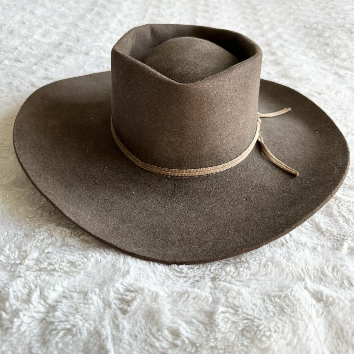 Other Vintage American Hat Company Cowboy Hat Mens 7 Brown Beaver Size ONE SIZE - 4 Thumbnail
