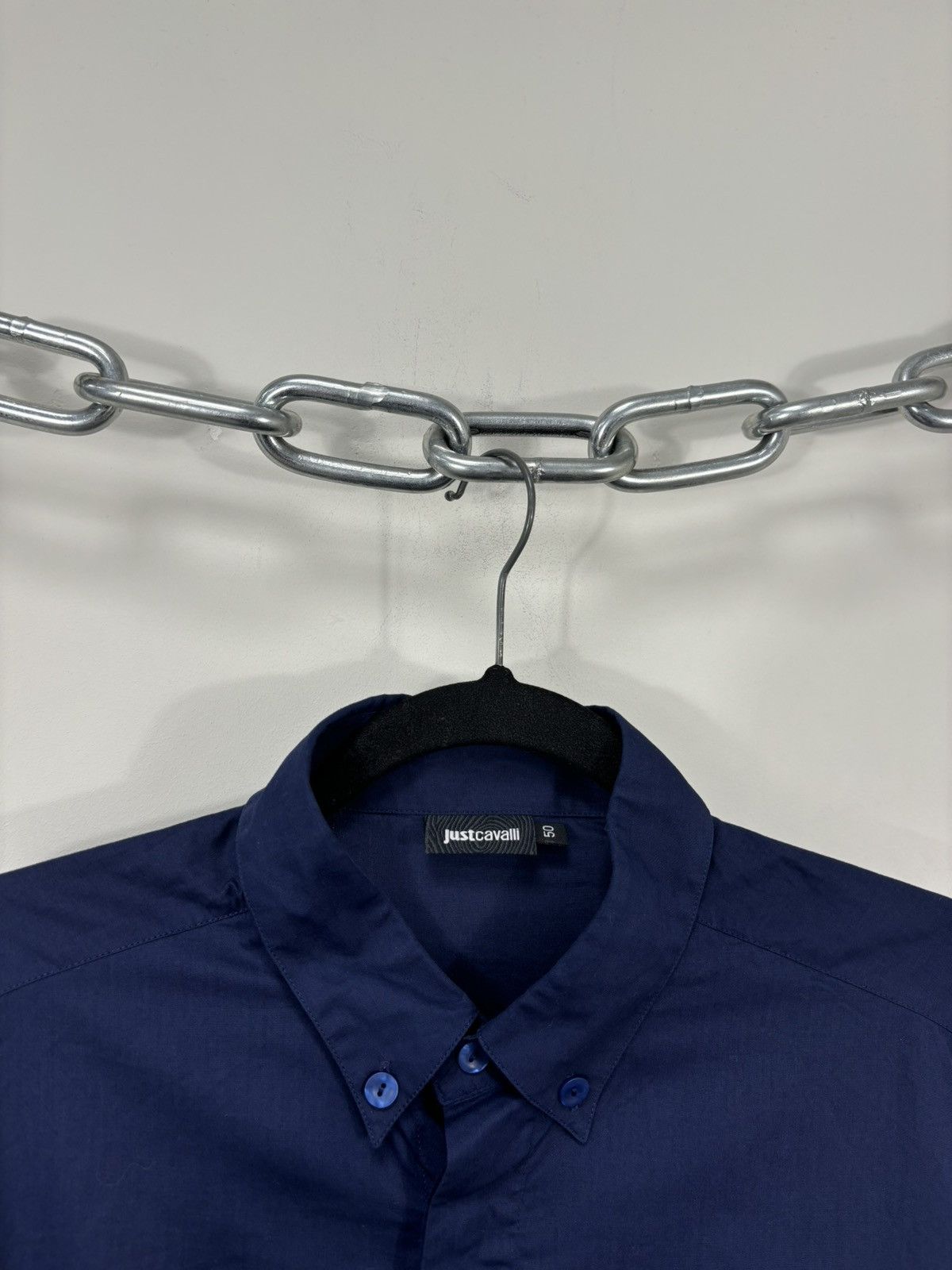 Just Cavalli Just Cavalli Men’s Leather Parts Button Down Dress Shirt Size US M / EU 48-50 / 2 - 5 Thumbnail