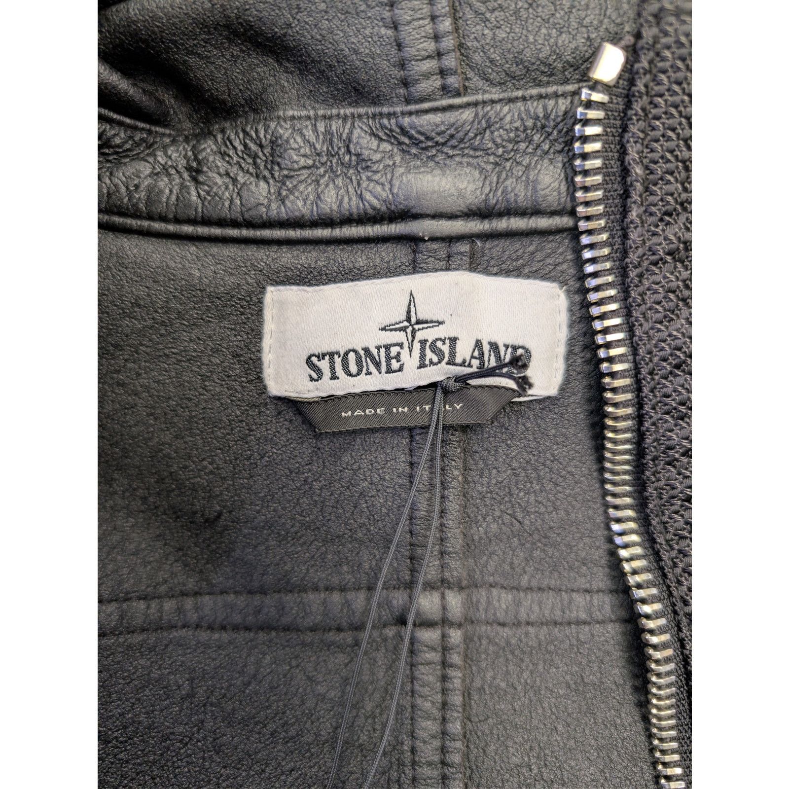 Stone Island o1rshd1 Real Leather Blouson Jacket in Dark Brown Size US L / EU 52-54 / 3 - 14 Thumbnail