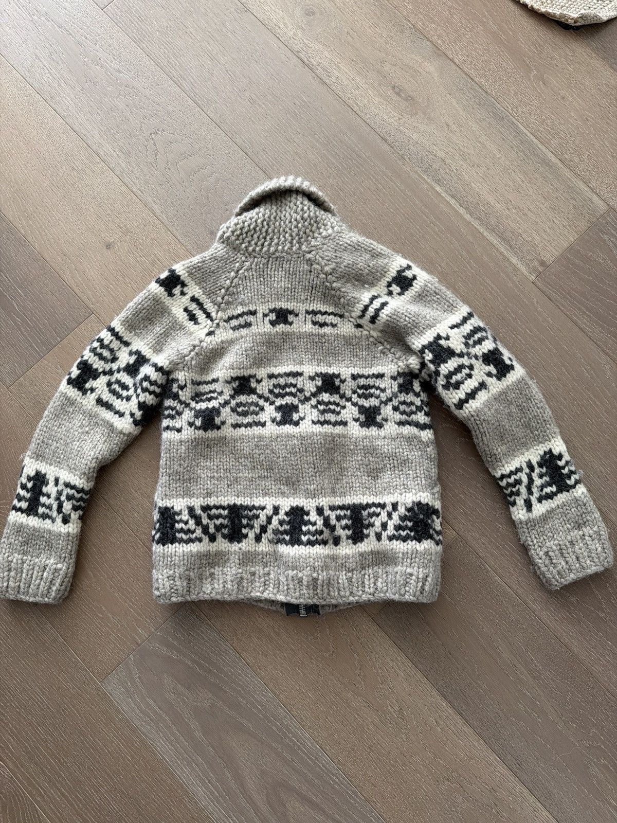 Vintage Vintage Cowichan Knit Patterned Zip Sweater Size S / US 4 / IT 40 - 5 Thumbnail