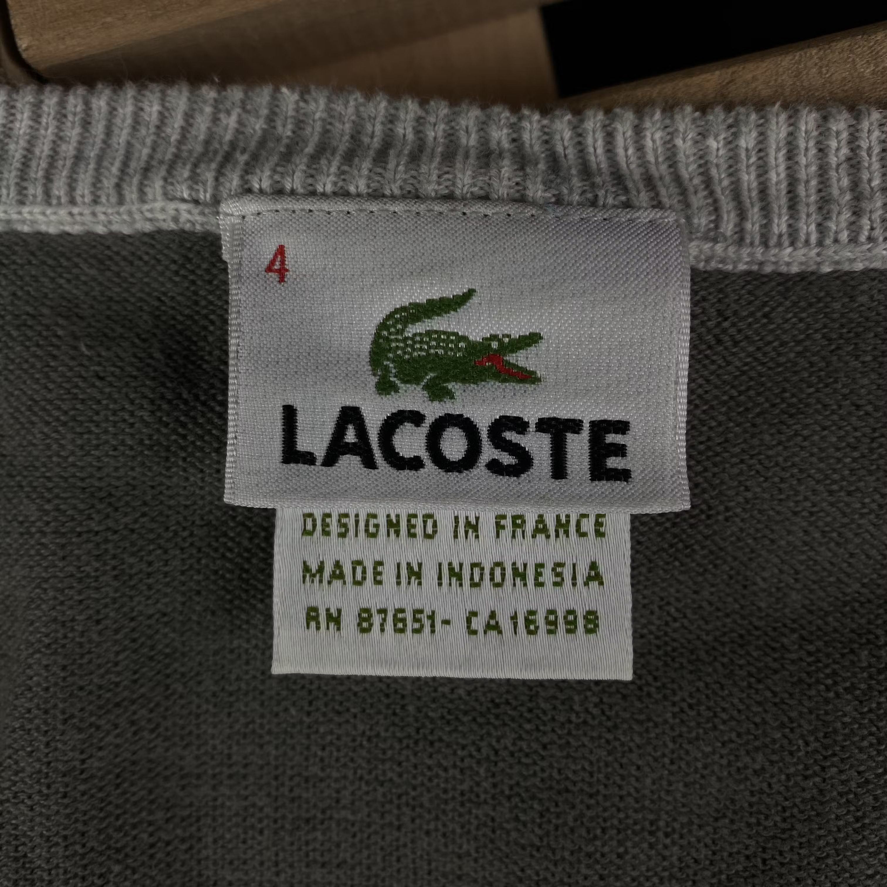 Lacoste × Vintage Mens Jumper Long Sleeve Lacoste Vintage Size 4 Size US M / EU 48-50 / 2 - 4 Thumbnail