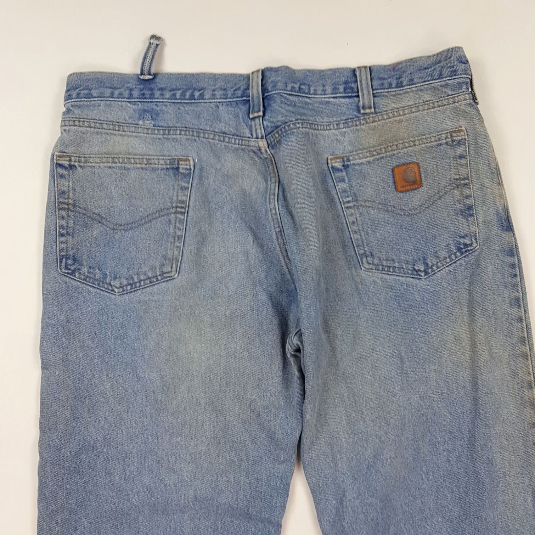 Carhartt Carhartt jeans Denim Work 40x30 Distressed Relaxed Vintage Blue 90s Grunge Retro Mens Jeans Size US 40 / EU 56 - 7 Thumbnail