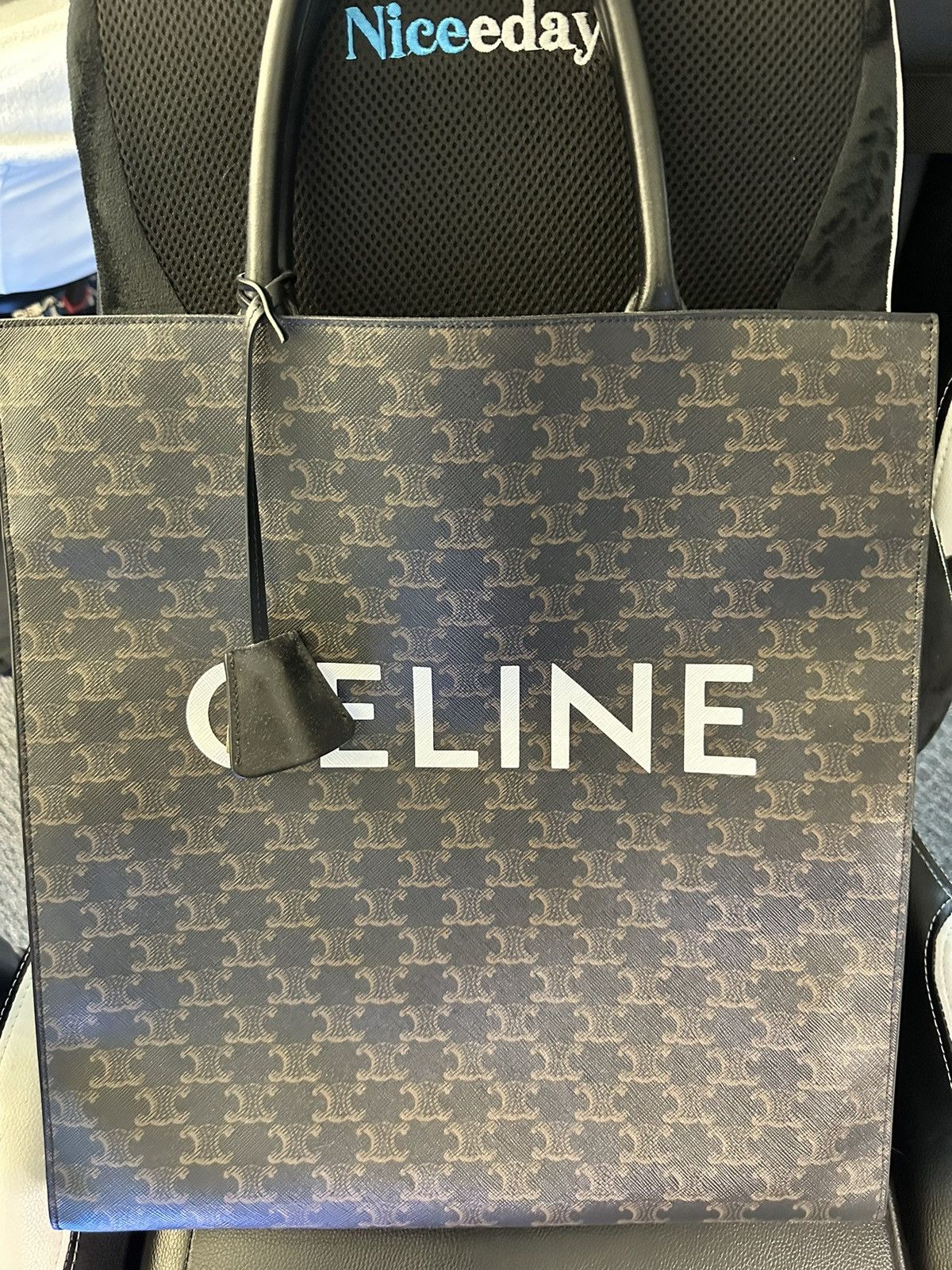 image of Celine Large Tote in Brown, Men's