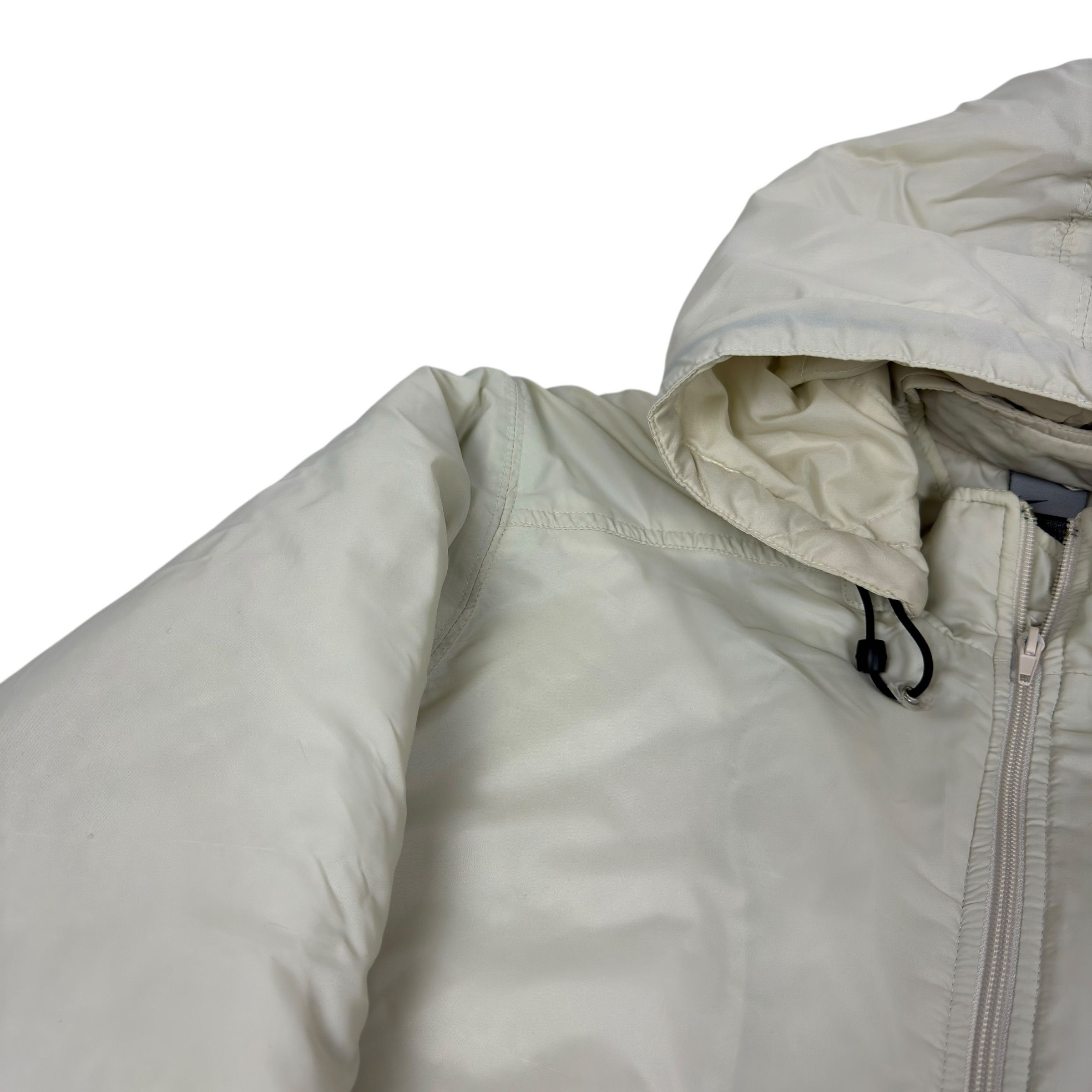 Nike × Vintage Nike Men's Beige Solo Swoosh Hooded Zip Jacket Medium Y2K Size US M / EU 48-50 / 2 - 3 Thumbnail