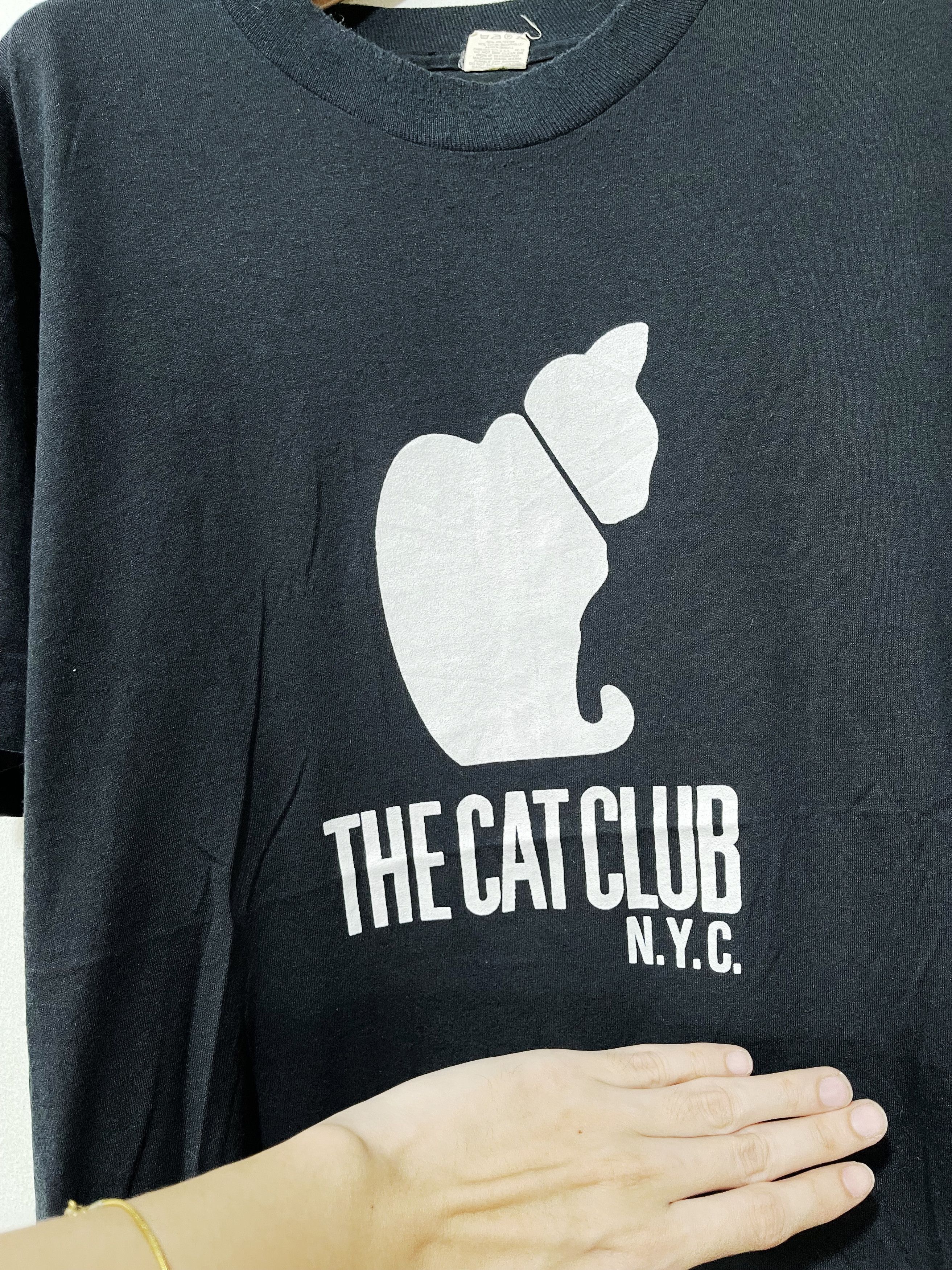 Vintage Vintage 80s The Cat Club NYC Shirt Size US L / EU 52-54 / 3 - 2 Thumbnail