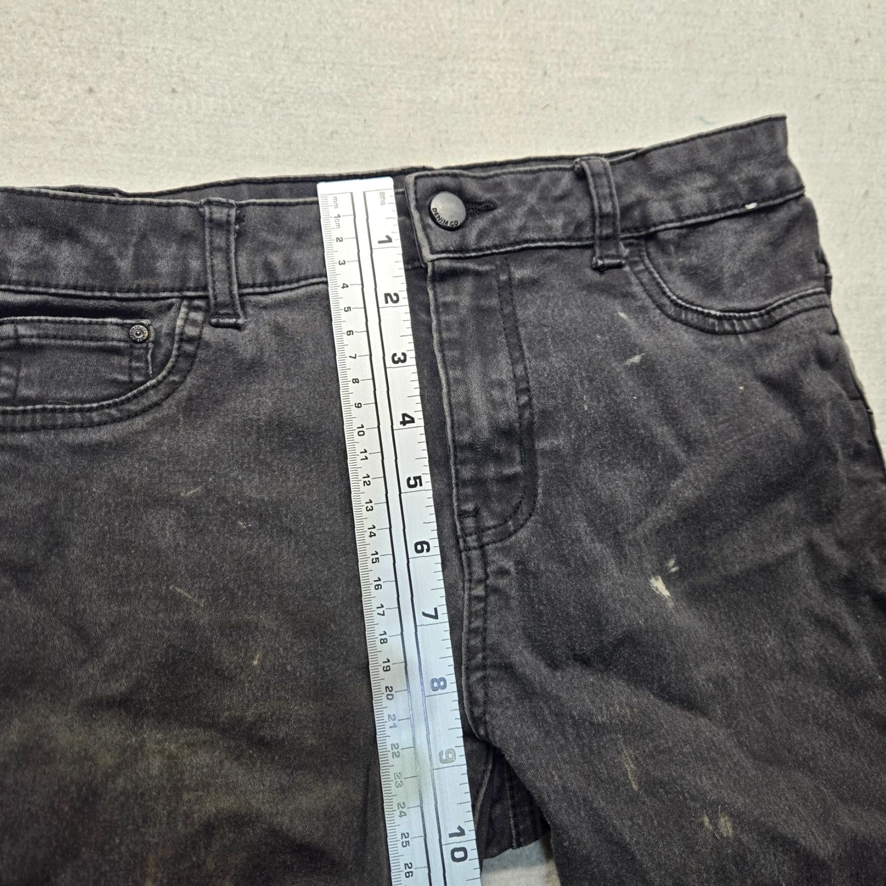 Denim & Co. Denim & Co. Black Slacks Pants Denim Adult Women's Size 8 Dress Pants, Straight Leg, Pockets, Polyester Spandex, Regular, Black, Pants, Women Size 30" / US 8 / IT 44 - 6 Thumbnail