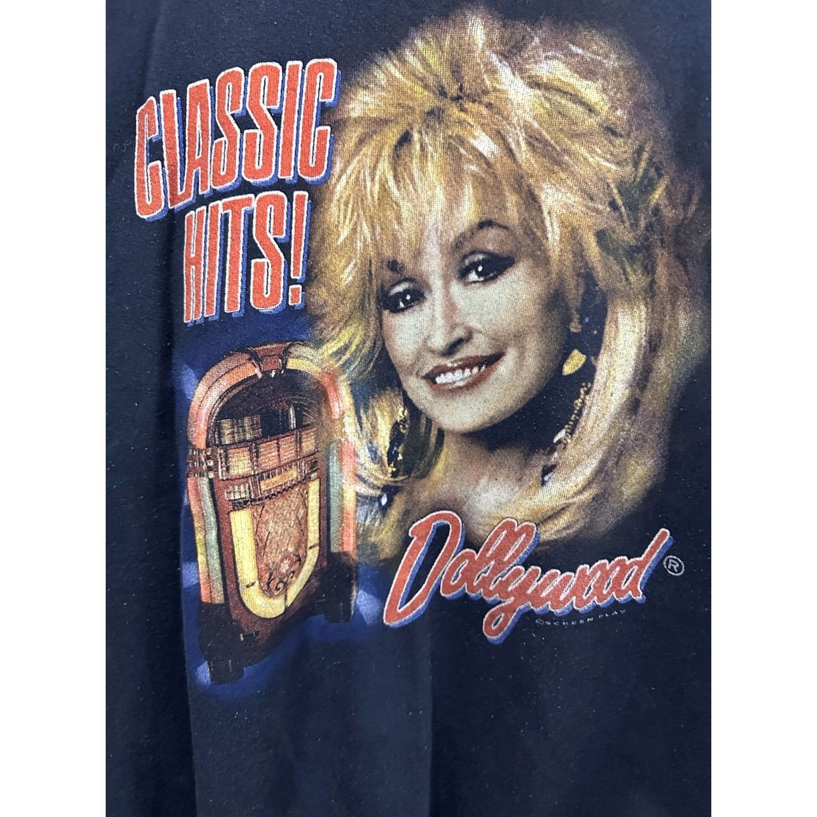 Tultex VTG Dolly Parton Classic Hits Dollywood Crewneck Sweatshirt 2XL Blue Men Pullover Sweatshirt RARE Size US XXL / EU 58 / 5 - 3 Thumbnail