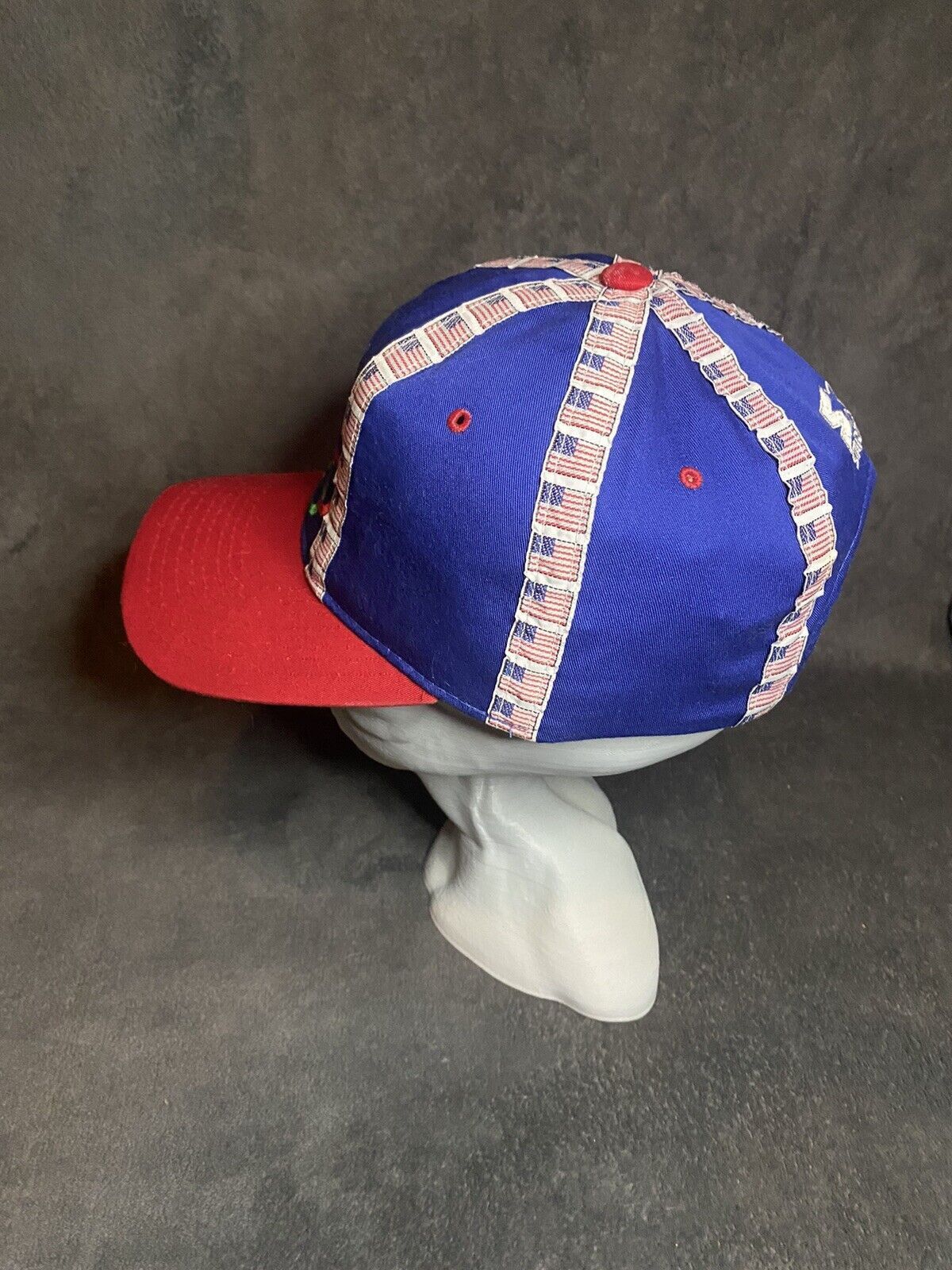 Starter Vintage 90s Starter USA Flag Olympic Rings Snapback Hat Size ONE SIZE - 3 Thumbnail