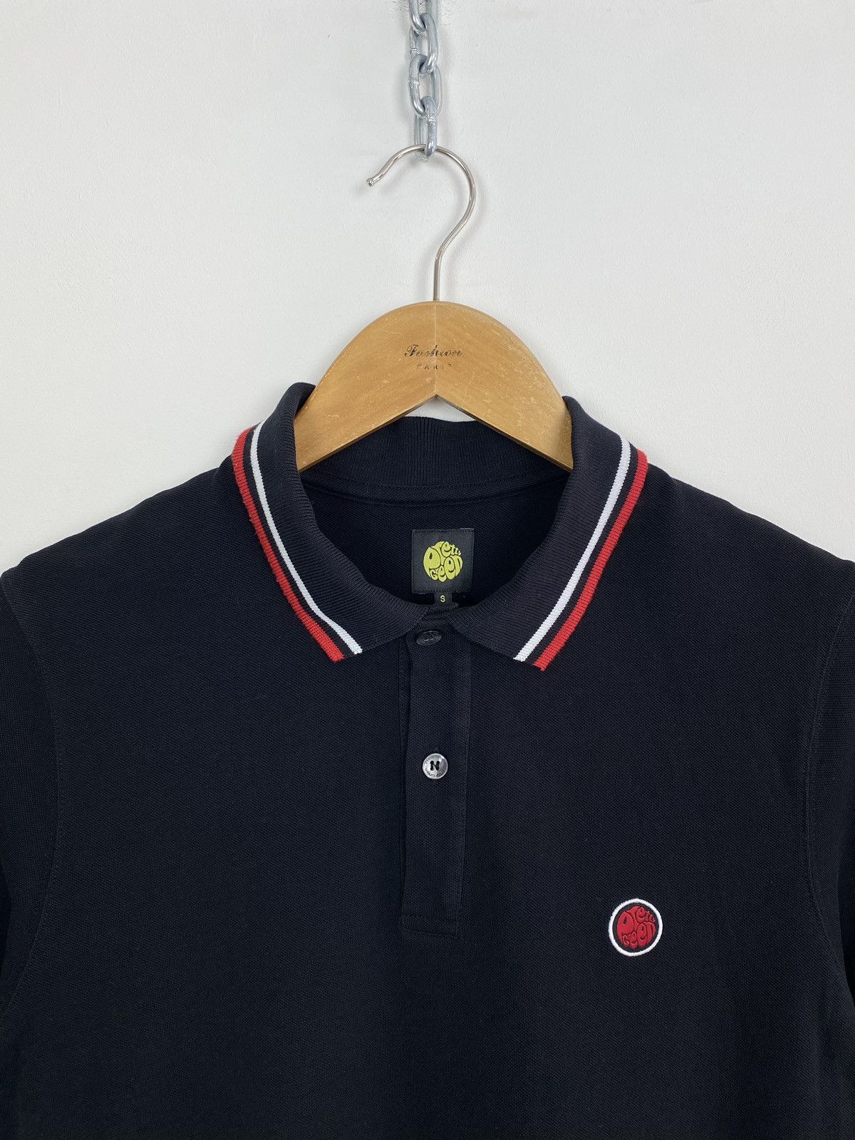 Pretty Green Pretty Green Short Sleeve Polo Shirt Mens Size S Black Top Size US S / EU 44-46 / 1 - 2 Thumbnail