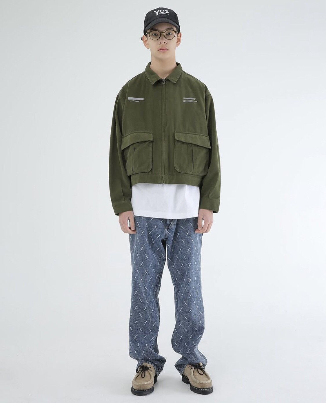 Designer × Uniform Bridge YESEYESEE Net Denim Pant Blue Size US 35 - 12 Thumbnail