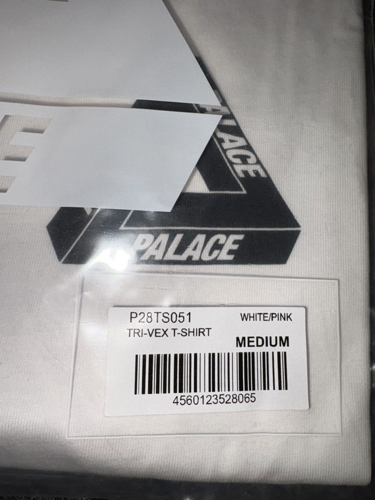 Palace Palace Tri-Vex T-Shirt White Pink Size US M / EU 48-50 / 2 - 4 Thumbnail