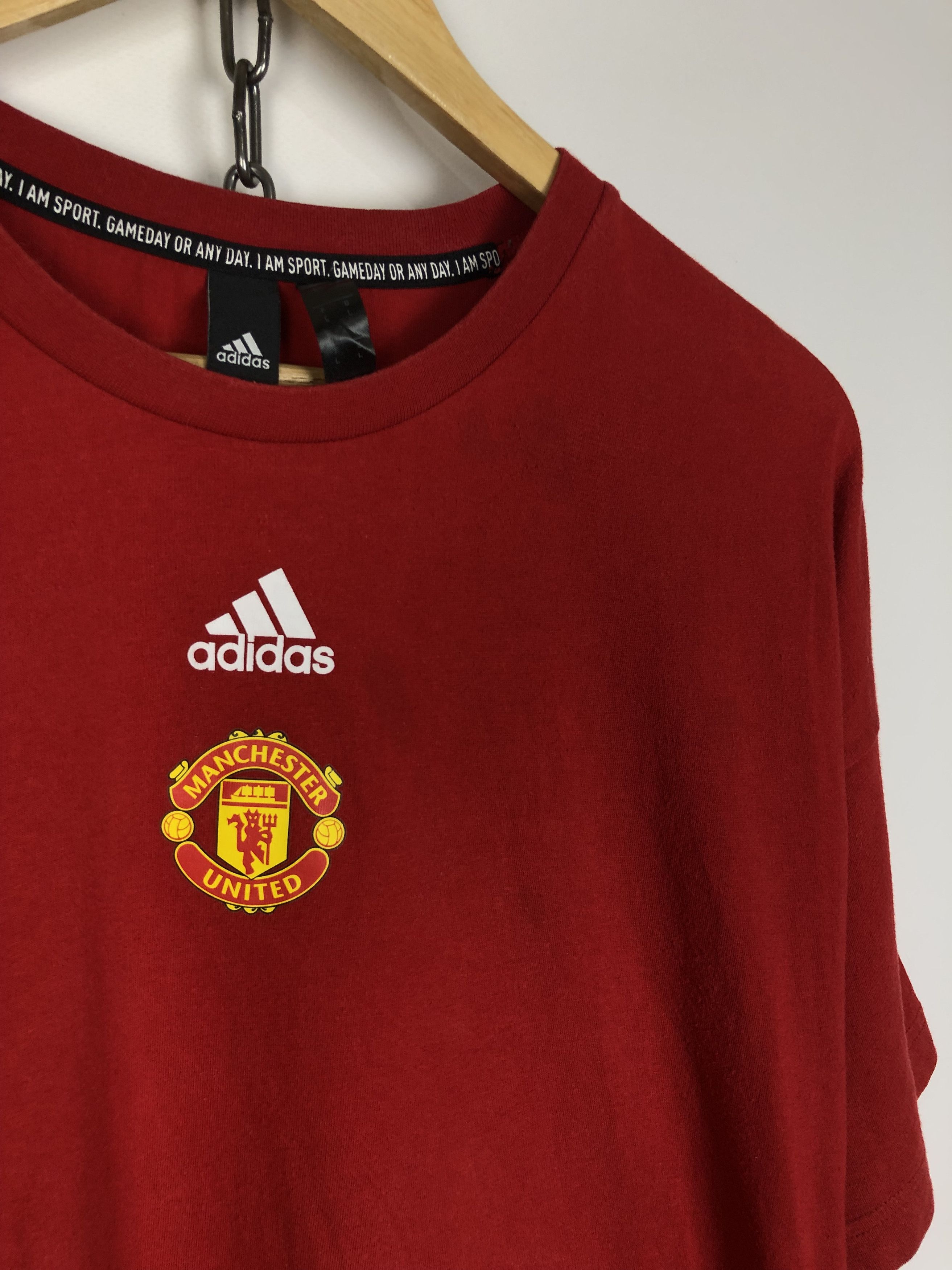 Adidas Adidas x Manchester United T-Shirt Red size L Size US L / EU 52-54 / 3 - 5 Thumbnail