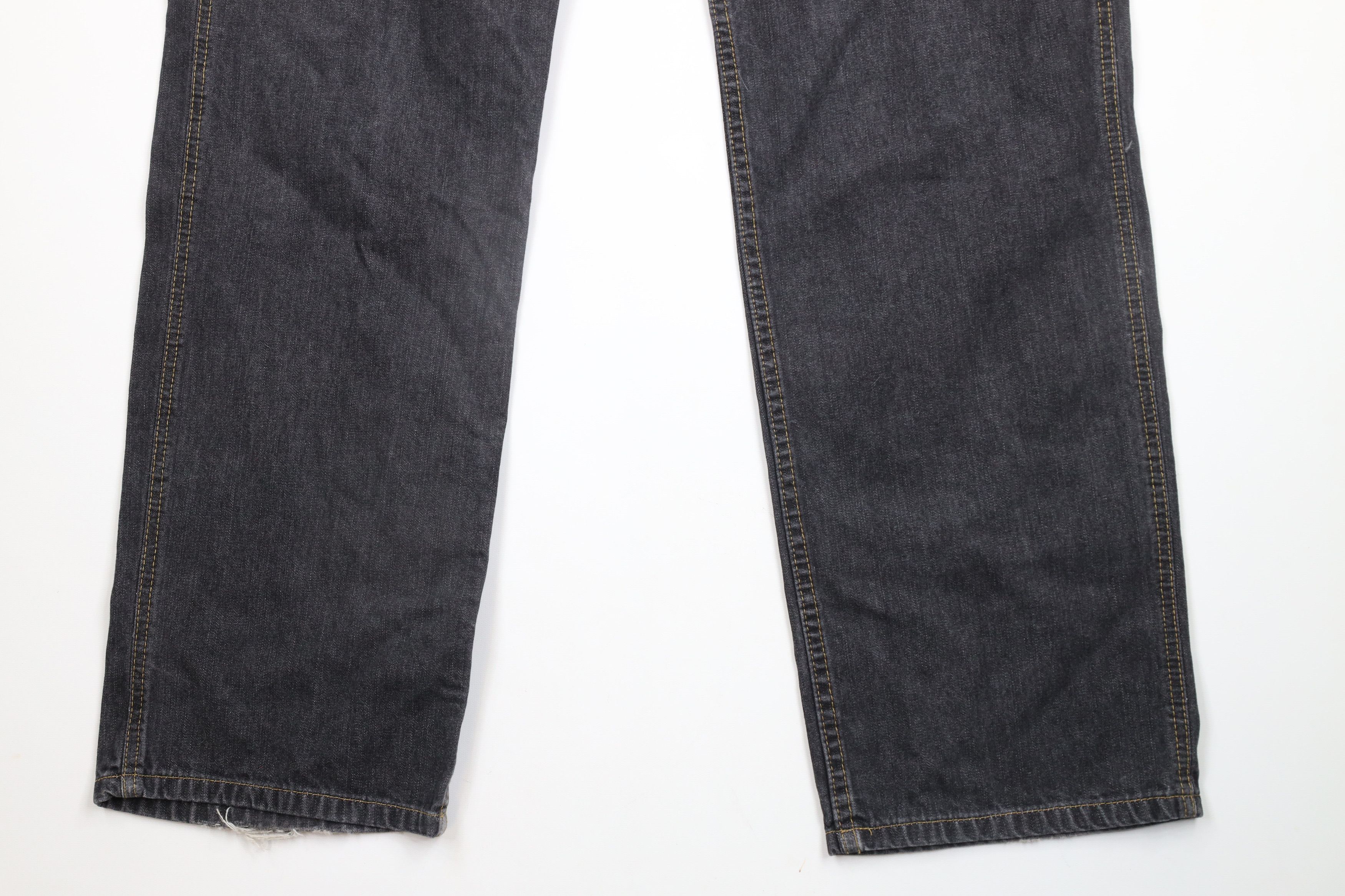 Ralph Lauren × Vintage Vintage 90s Ralph Lauren Out Wide Leg Carpenter Jeans Black Size US 34 / EU 50 - 4 Thumbnail
