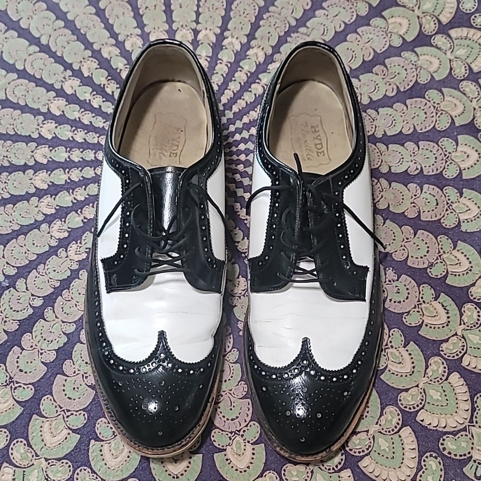 & Other Stories Amazing Vtg Hyde Wingtip Bowling Shoes - So Cool! Size US 10 / EU 43 - 1 Thumbnail