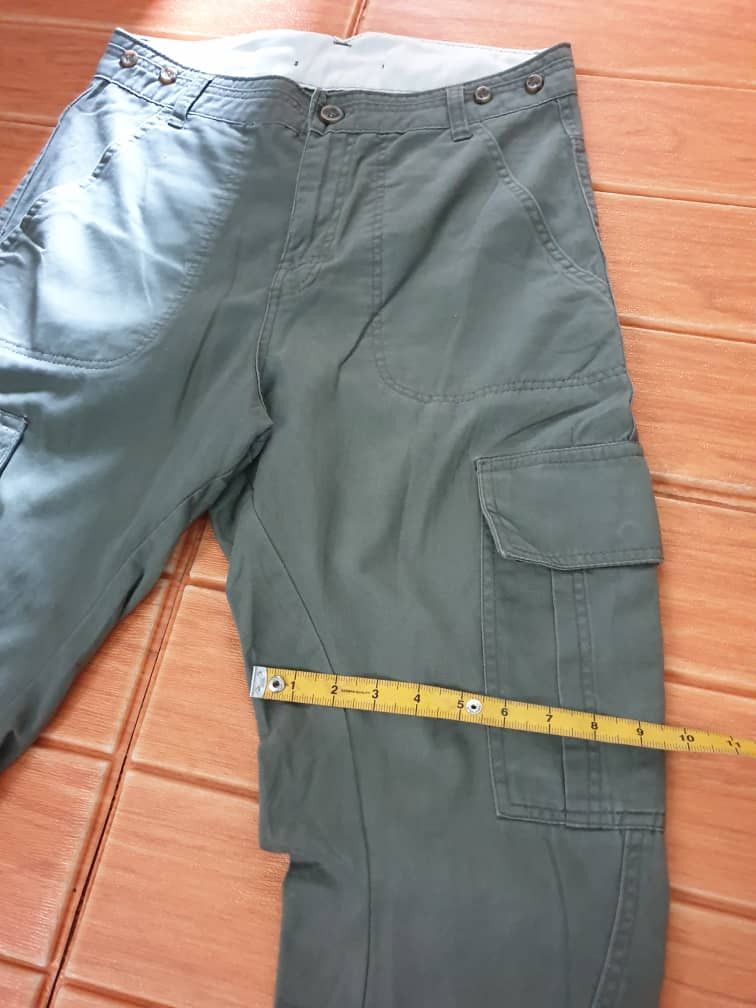 Japanese Brand 💥Riche Glamour green military pant Size US 31 - 10 Thumbnail