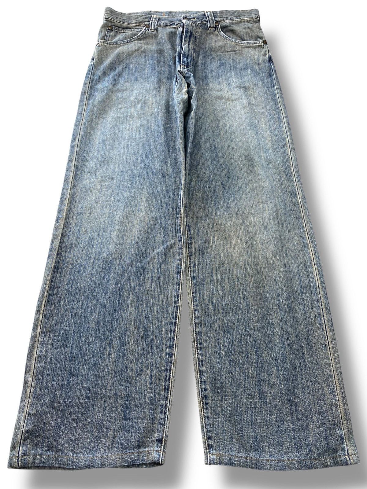 Wrangler Wrangler Acid Wash Style Baggy Leg Jeans Size US 33 - 1 Thumbnail