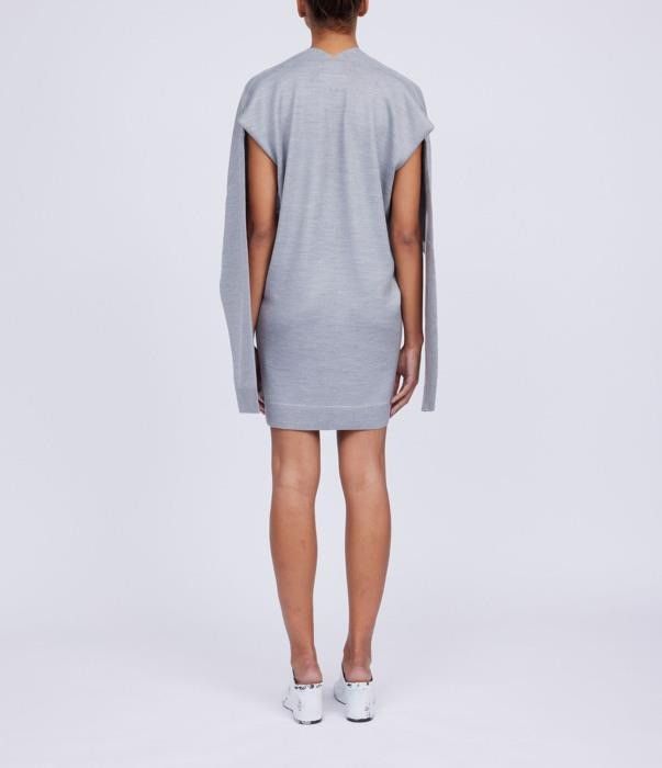 Maison Margiela o1bcso1str0426 Wool Blend Cardigan in Grey Size L / US 10 / IT 46 - 6 Thumbnail