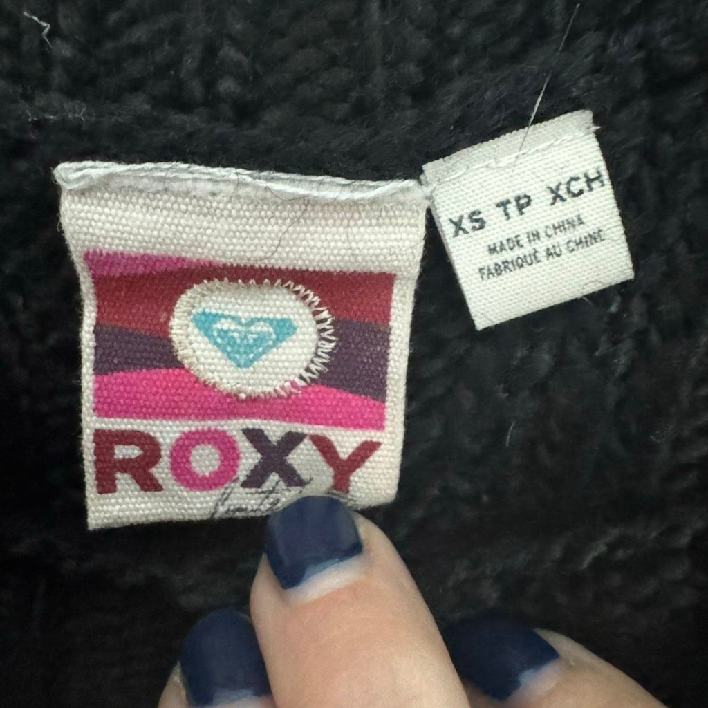 Other Roxy Black Cable Knit Sweater Dress XS Size XS / US 0-2 / IT 36-38 - 4 Thumbnail