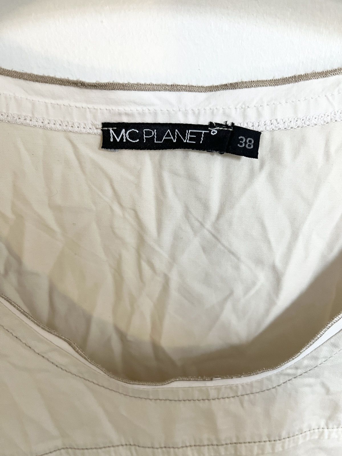 Japanese Brand × Vintage Y2k vintage parachute dress cream nylon cargo 2000s Size S / US 4 / IT 40 - 5 Thumbnail