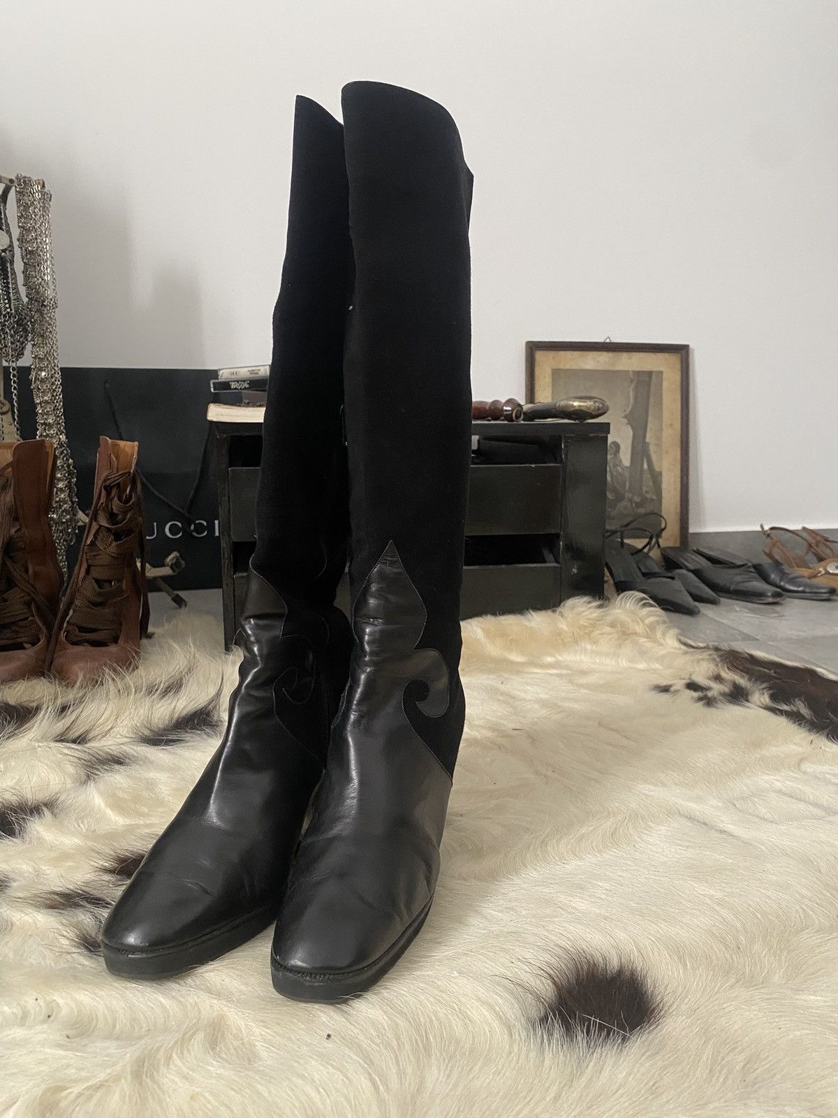 Yves Saint Laurent 1970s Yves Saint Laurent Boots Size US 7 / IT 37 - 2 Thumbnail