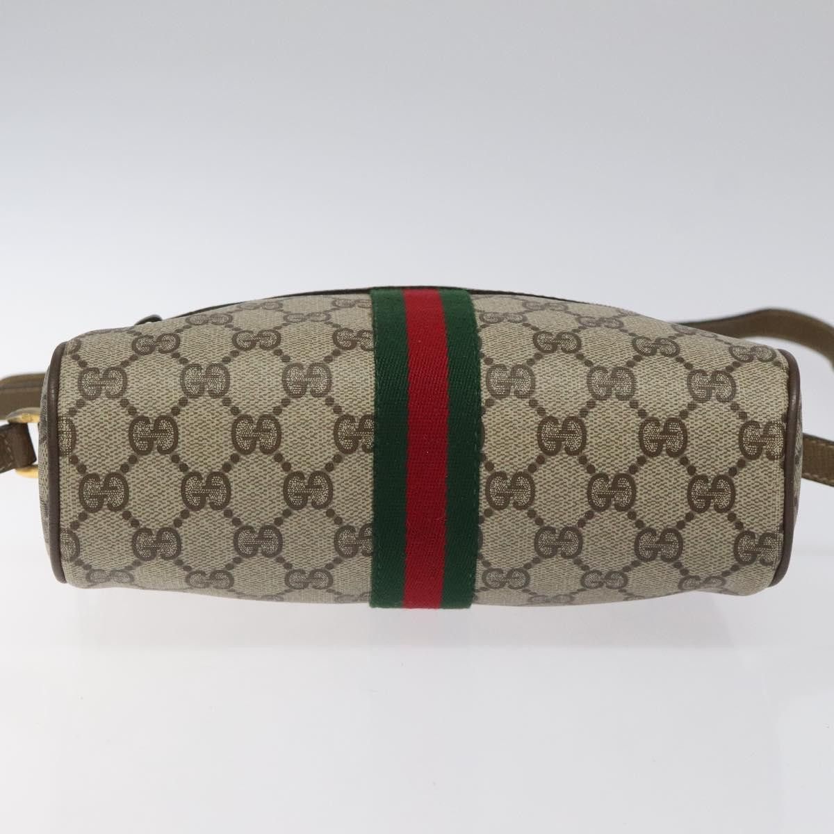 Gucci GUCCI GG Supreme Web Sherry Line Shoulder Bag Pvc Beige 56 Size ONE SIZE - 9 Thumbnail