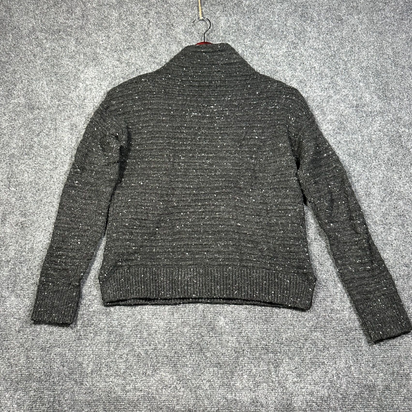 Madewell Madewell Sweater Womens XXS Black Mockneck Solid Pullover Knit Wool Blend Ribbed Cuffs Casual, Classic, Modern, 4-Season, Low-Cost, Regular Fit Size XXS / US 00 / IT 34 - 6 Thumbnail