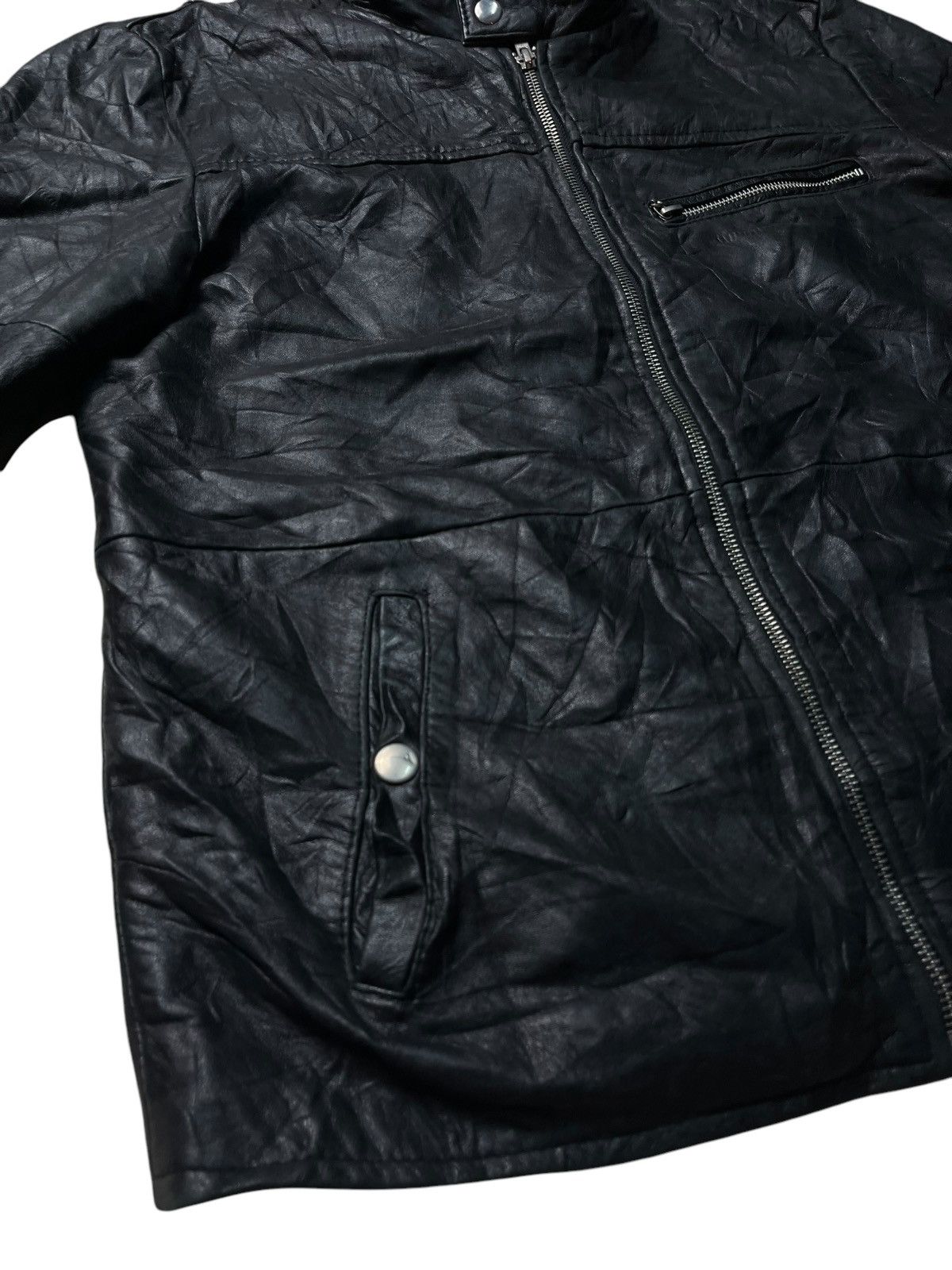 If Six Was Nine RUBIK GENUINE LEATHER LGB STYLE ZIPPED UP JACKET Size US L / EU 52-54 / 3 - 4 Thumbnail