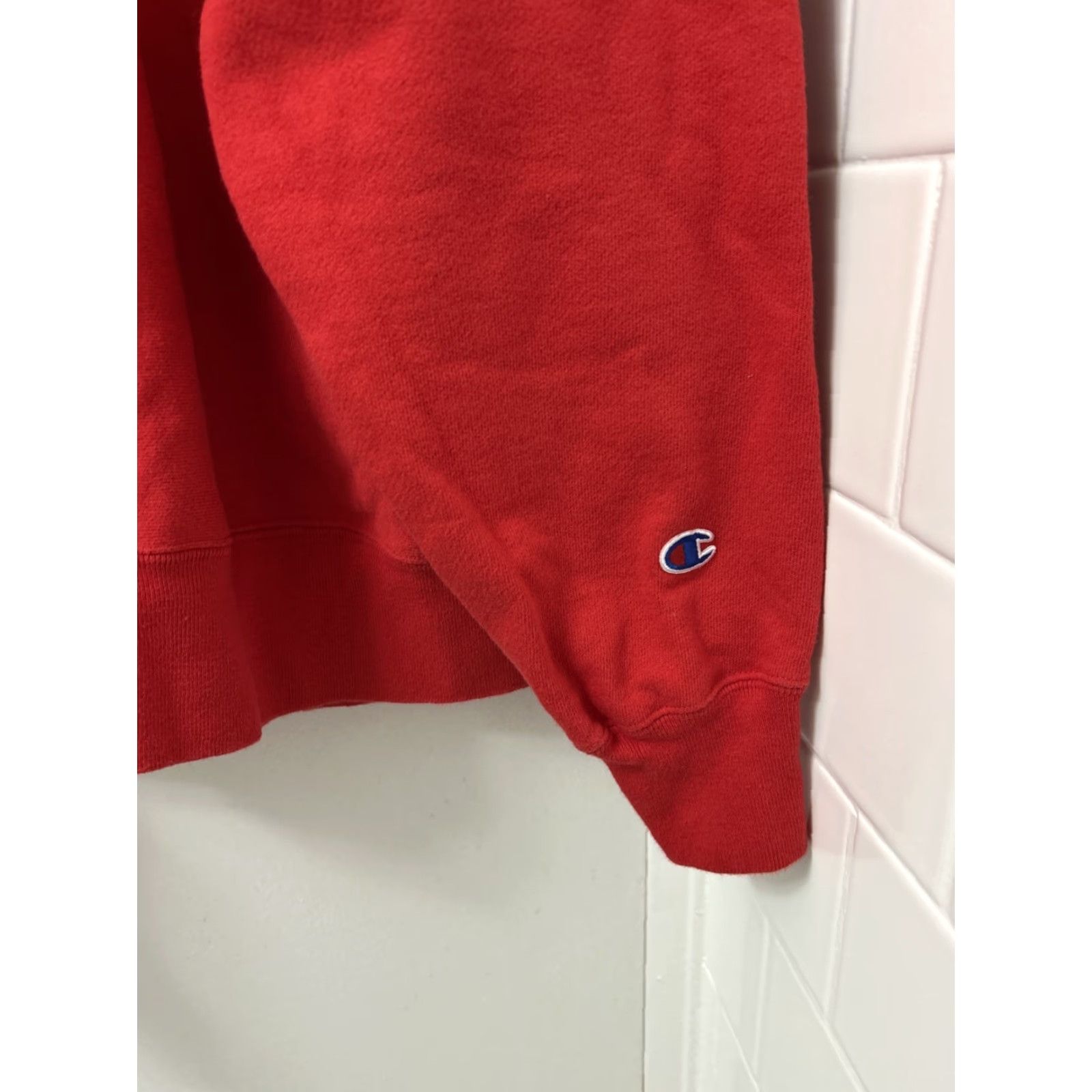 Champion Champion Reverse Weave Sweatshirt Mens Large Red Pullover Crewneck Reversible Sweatshirt Sweater Textured Size US L / EU 52-54 / 3 - 4 Thumbnail