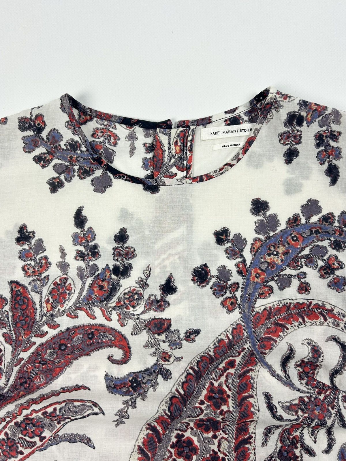 Isabel Marant Etoile Isabel Marant Étoile Tullya Blouse Paisley Cotton Top M Size M / US 6-8 / IT 42-44 - 9 Thumbnail