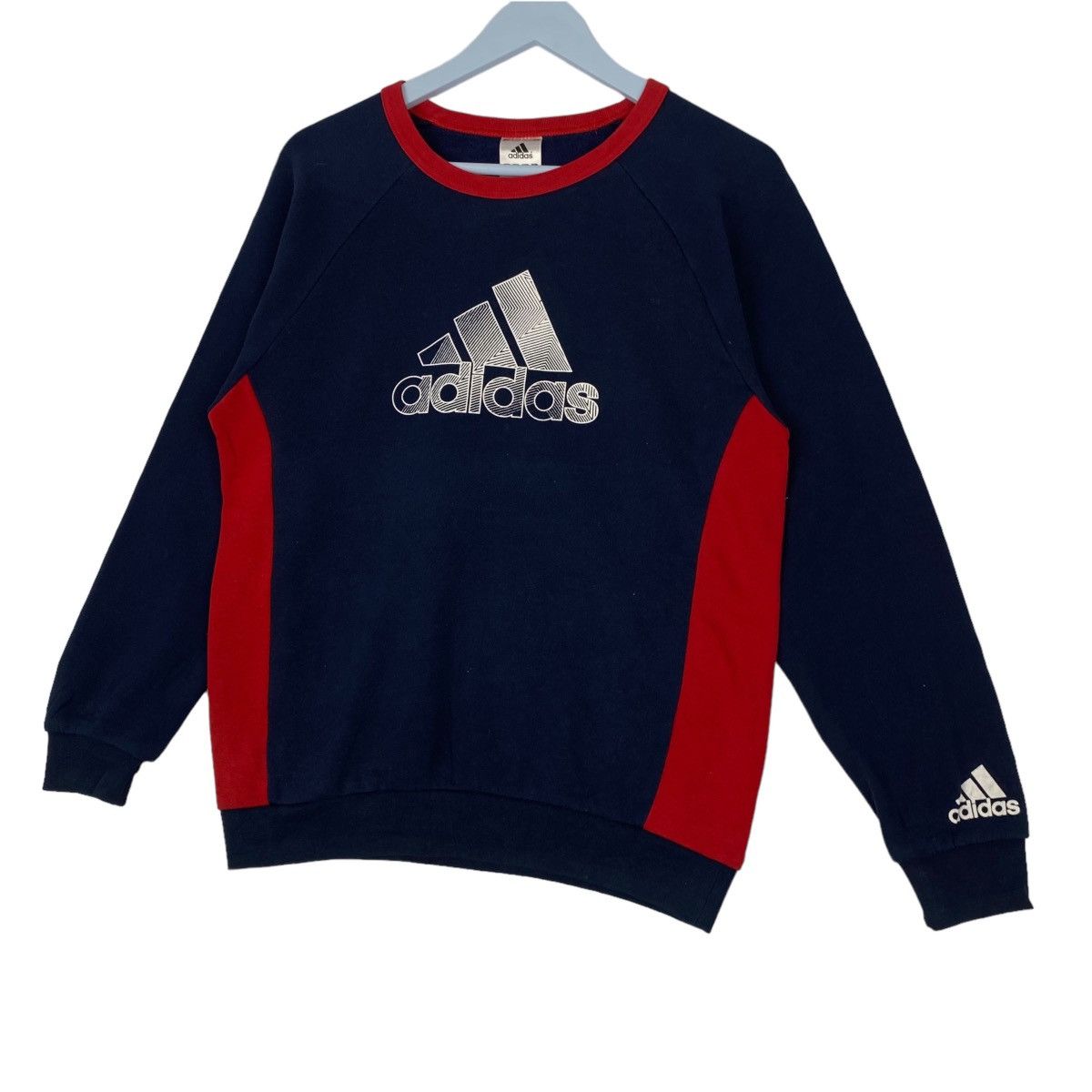 Adidas × Vintage Vintage Adidas Printed Logo Crewneck Sweatshirt Size US M / EU 48-50 / 2 - 2 Thumbnail
