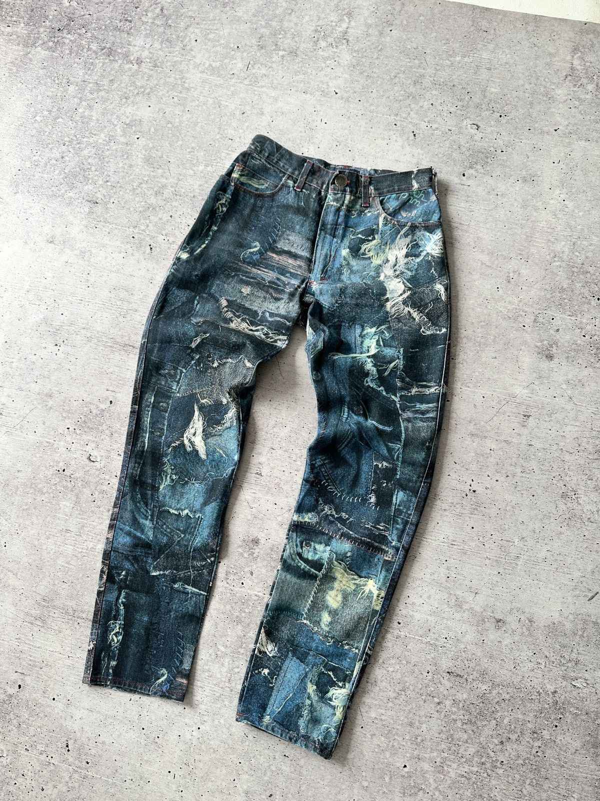 Japanese Brand × Jean Paul Gaultier Jean Paul Gaultier Insane Denim Jeans Pants Size 27" / US 4 / IT 40 - 6 Thumbnail