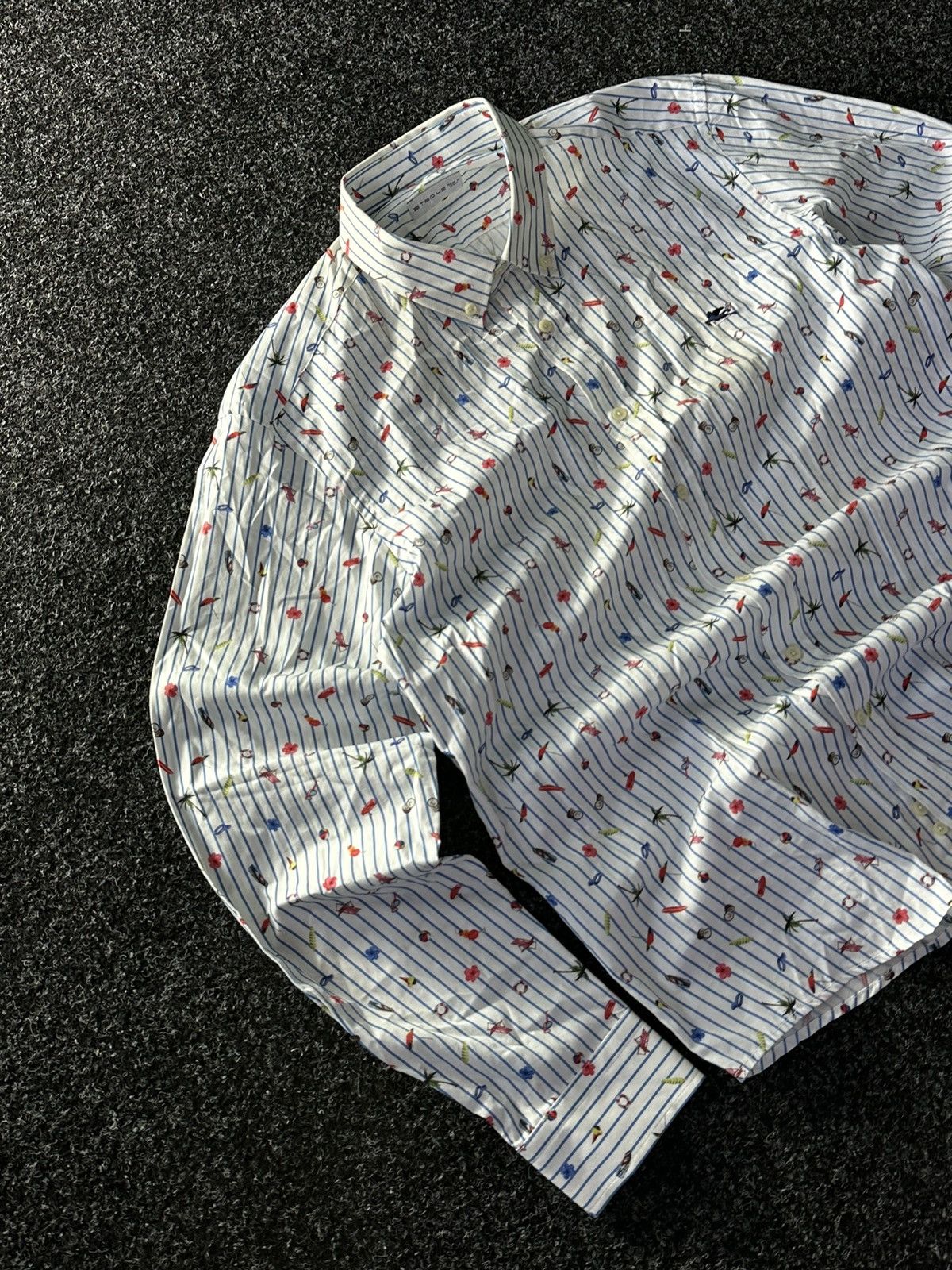 Etro × Vintage 🚨 VINTAGE ETRO 42 Spa Button Up Luxury Shirt Made in Italy Size US M / EU 48-50 / 2 - 2 Thumbnail