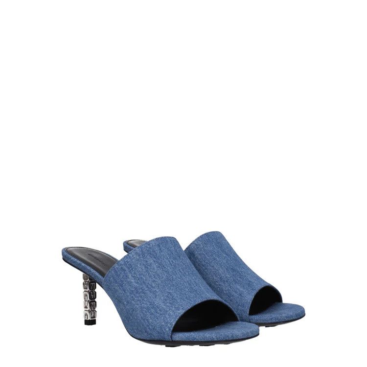 Givenchy ob1o1e1124 Fabric Sandals in Blue Size US 6 / IT 36 - 2 Thumbnail