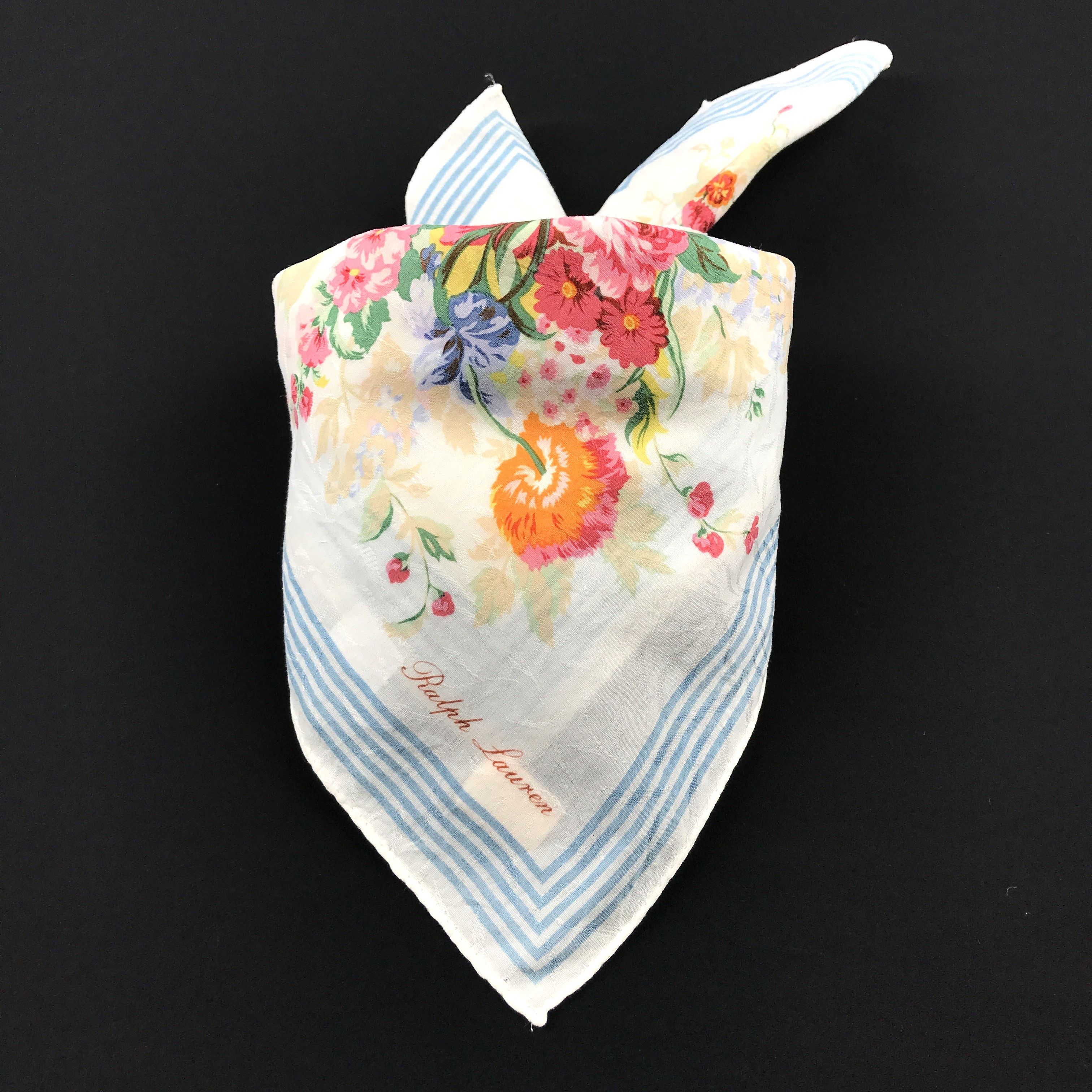 Designer × Ralph Lauren × Vintage Vintage Ralph Lauren Bandana Neckerchief Handkerchief Size ONE SIZE - 4 Thumbnail