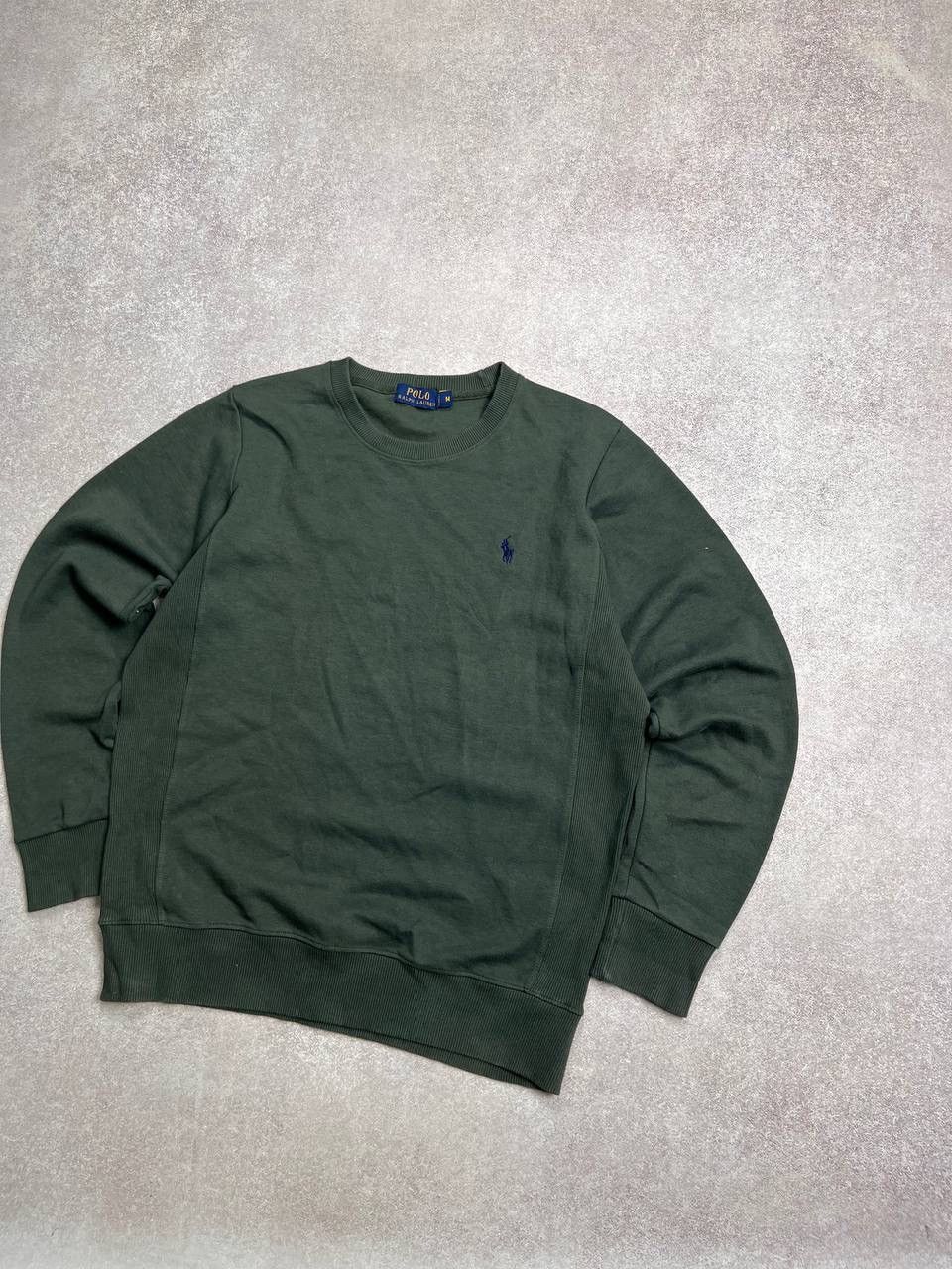 Vintage Vintage Polo Ralph Lauren Green Boxy Sweatshirt M Size US M / EU 48-50 / 2 - 2 Thumbnail