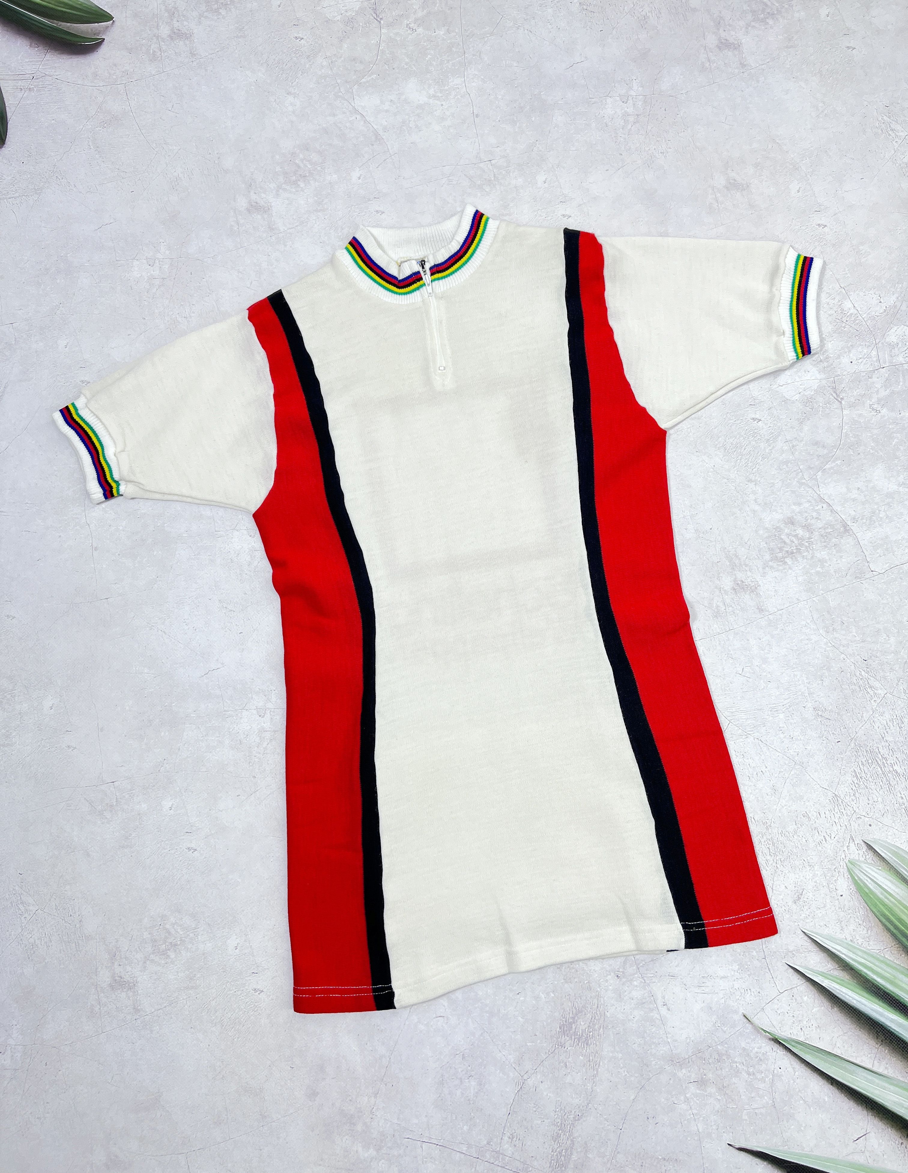 Sports Specialties × Vintage 70s Schelling Wellpappen Cycling Jersey by Cryloa Size US S / EU 44-46 / 1 - 2 Thumbnail