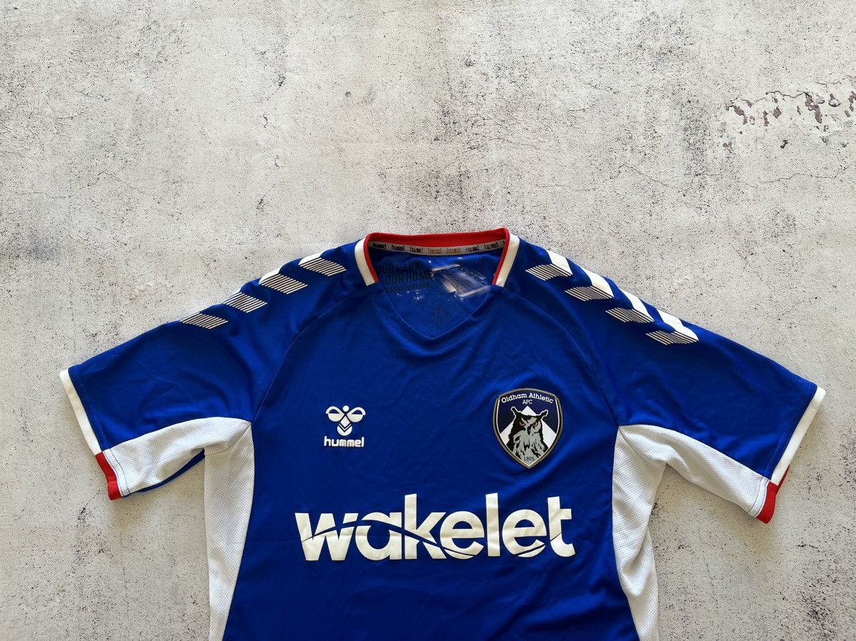 Hummel Oldham Athletic 2019/2020 Hummel Home Soccer Jersey,Football Size US S / EU 44-46 / 1 - 2 Thumbnail